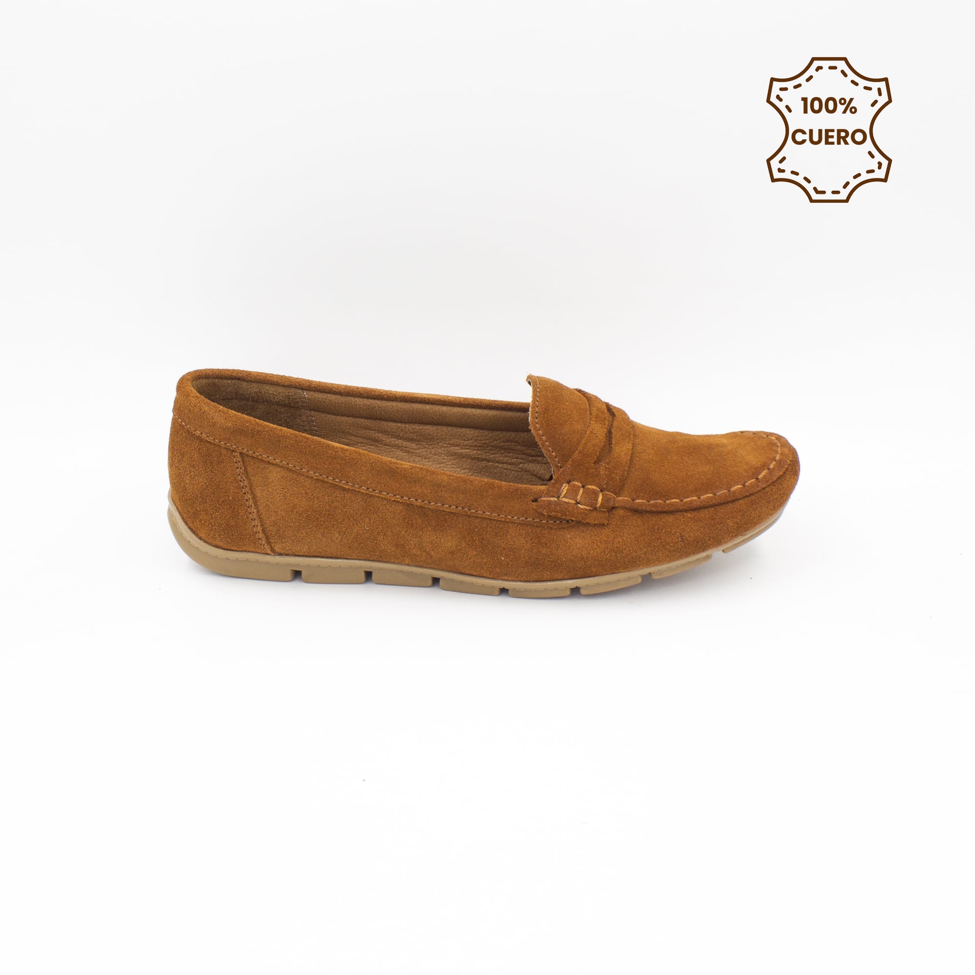 MOCASINES CASUALES MUJER SIENNA GAMUZA ARENA - 1