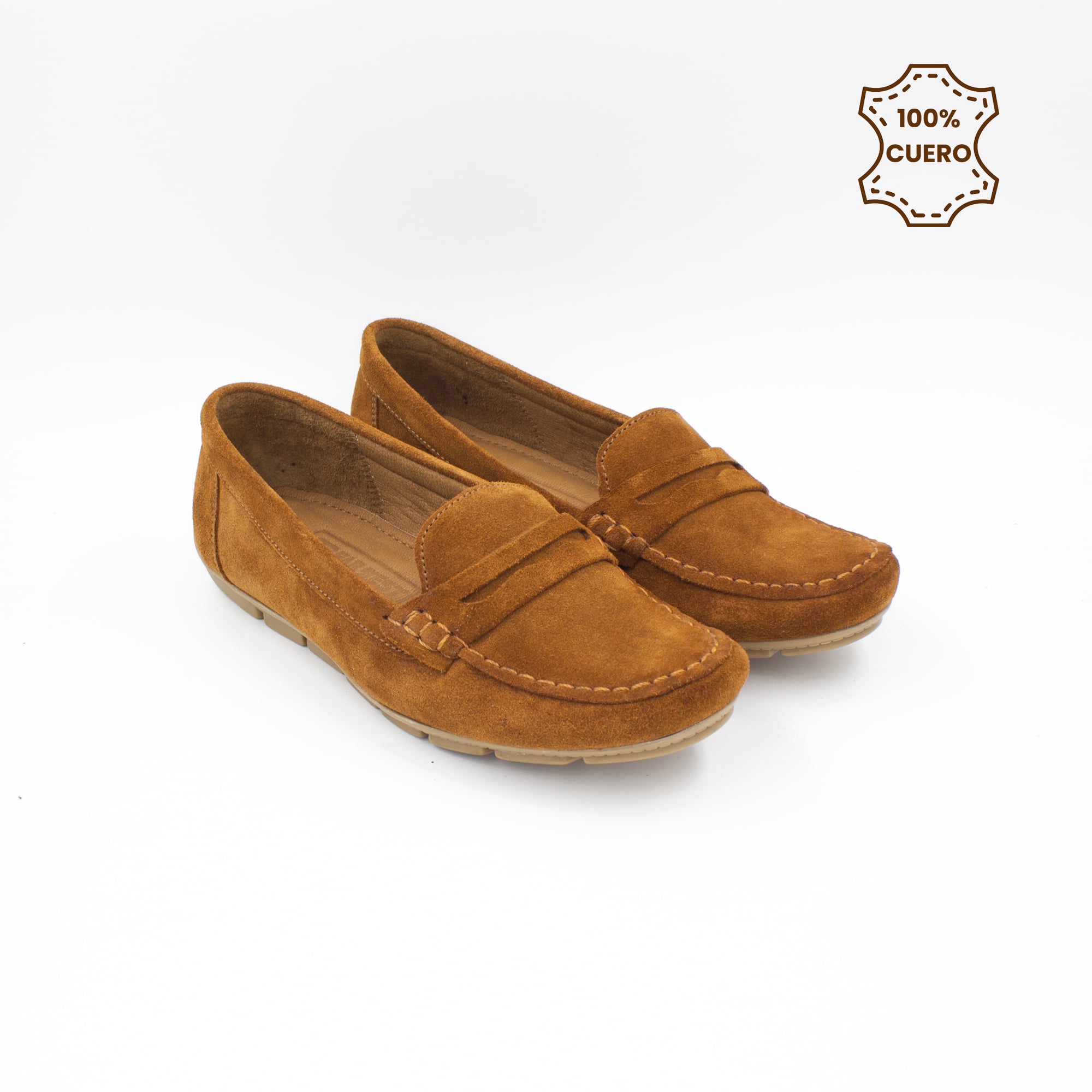 MOCASINES CASUALES MUJER SIENNA GAMUZA ARENA - 2