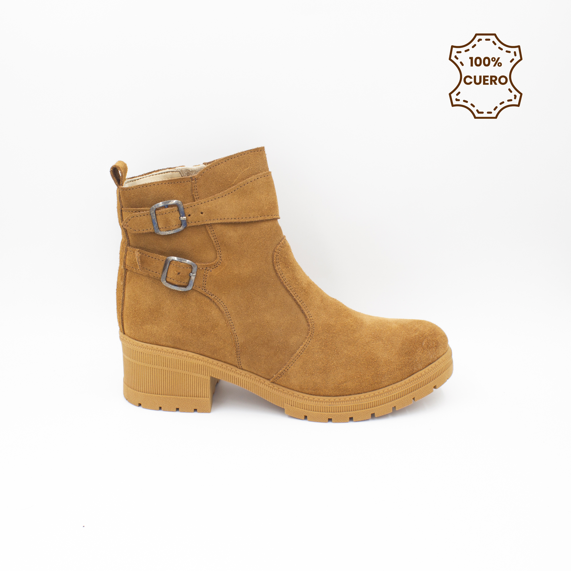 BOTINES MUJER LILA GAMUZA HABANO-34 - 1