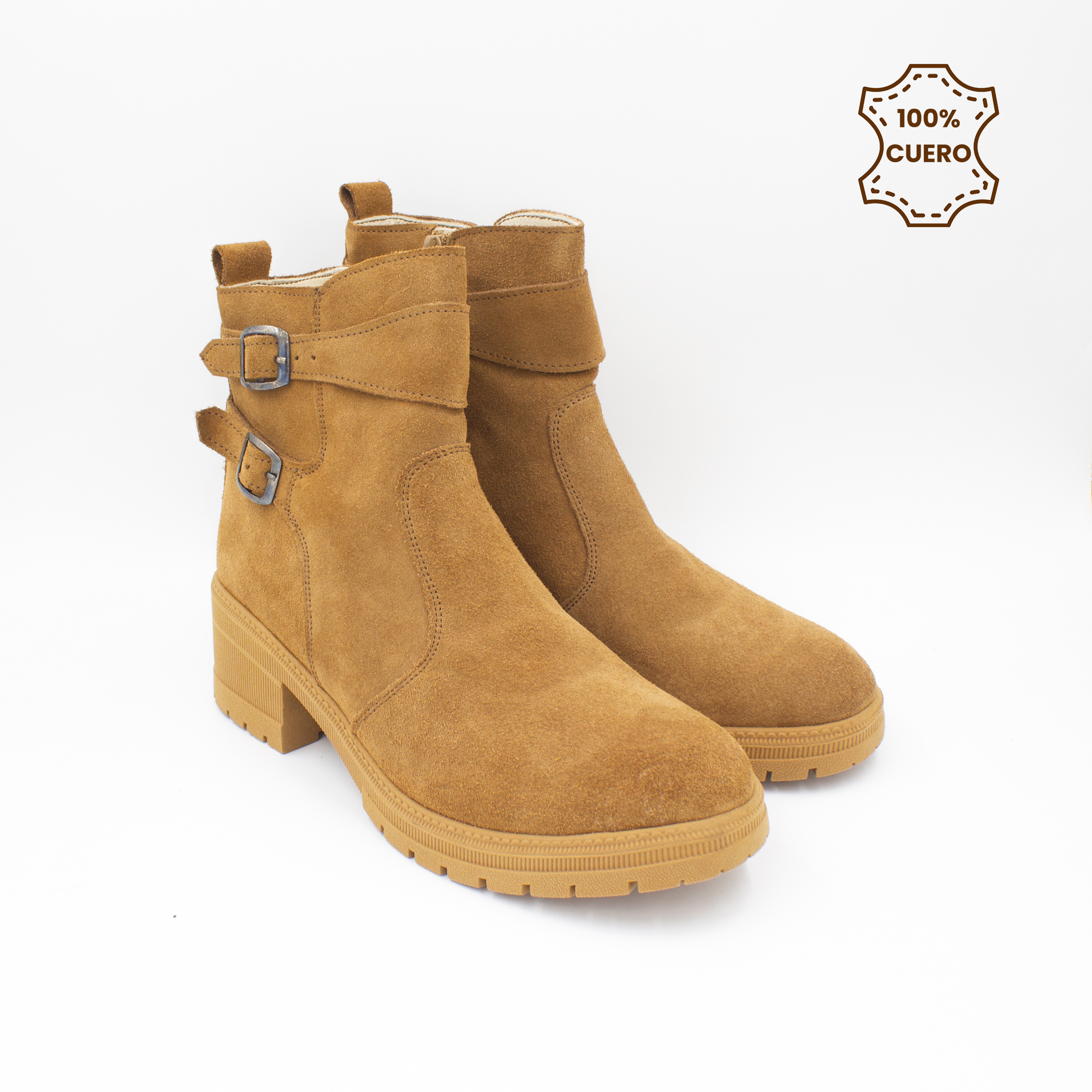 BOTINES MUJER LILA GAMUZA HABANO-34 - 2