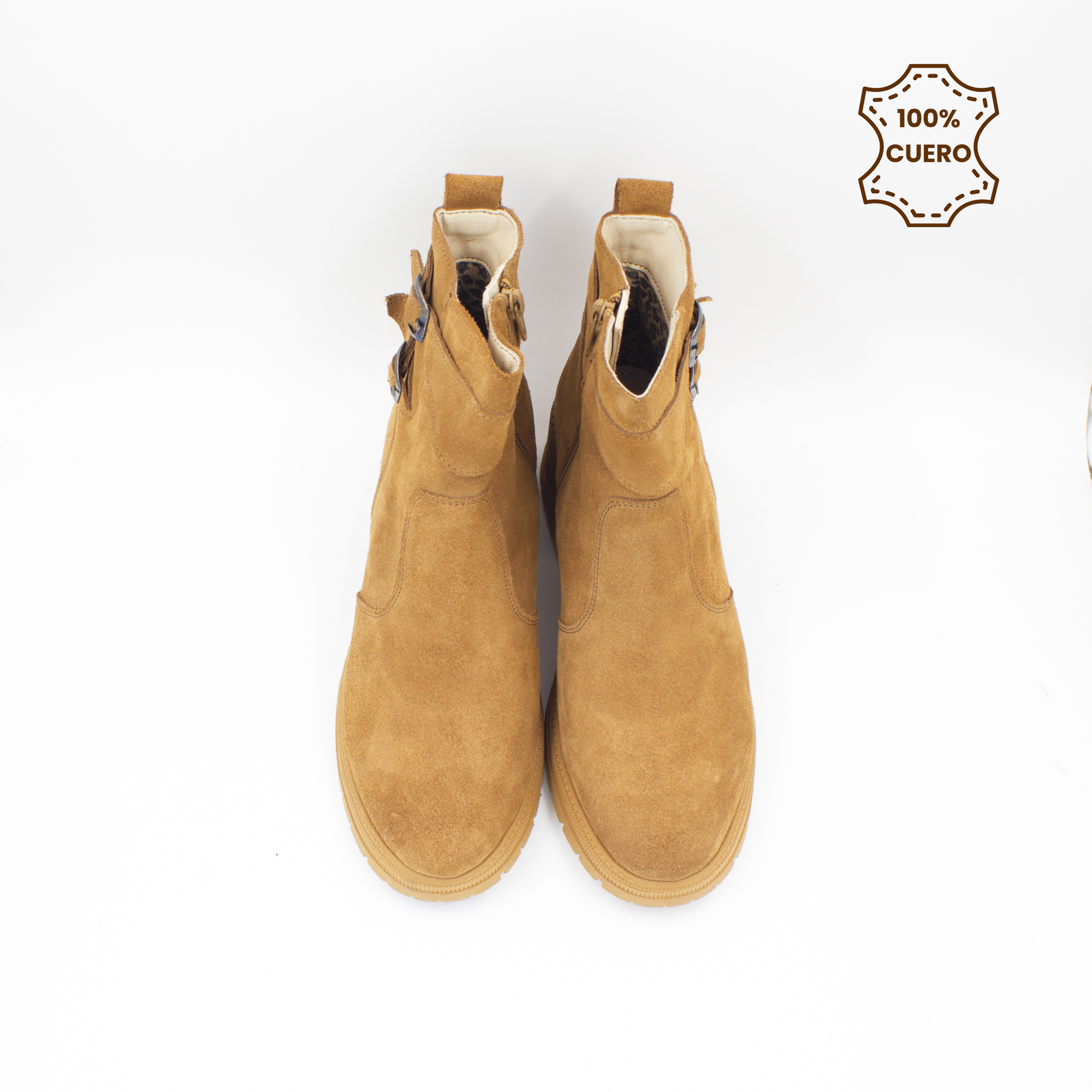 BOTINES MUJER LILA GAMUZA HABANO-34 - 4