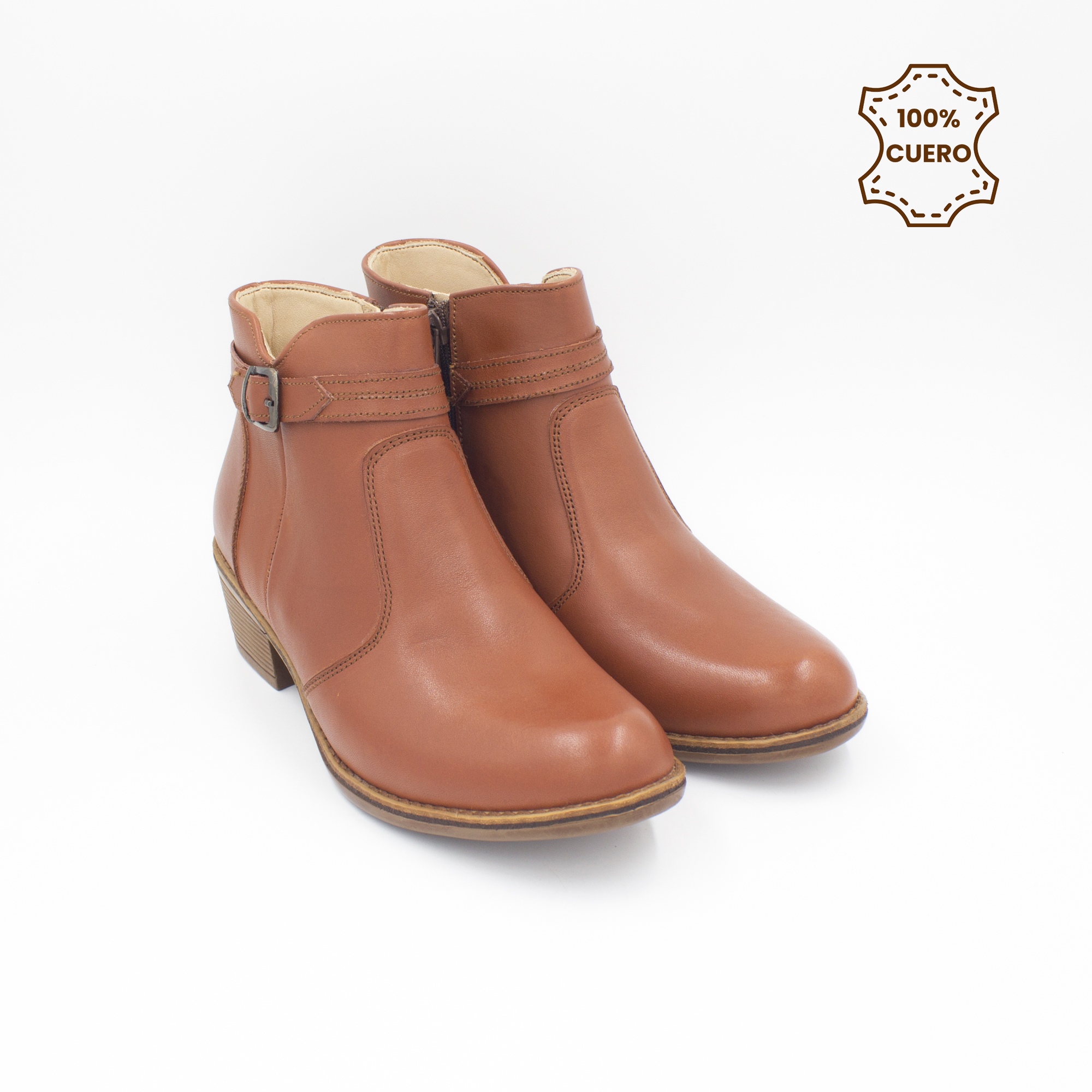 BOTINES MUJER DALIA CUERO COBRE-35 - 2
