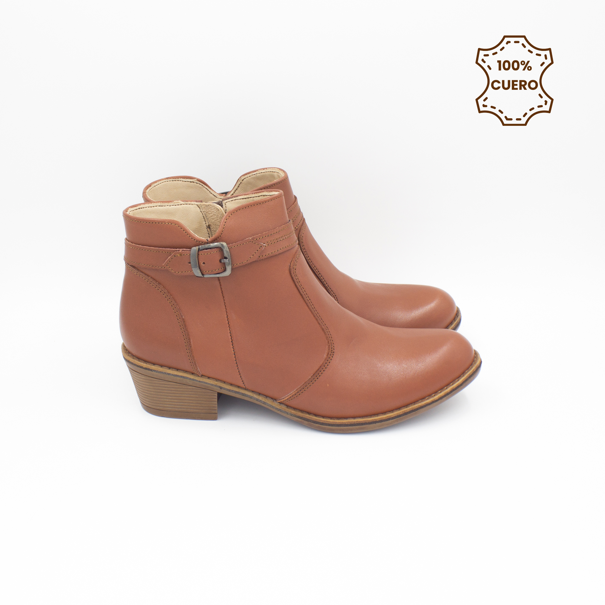 BOTINES MUJER DALIA CUERO COBRE-35 - 3