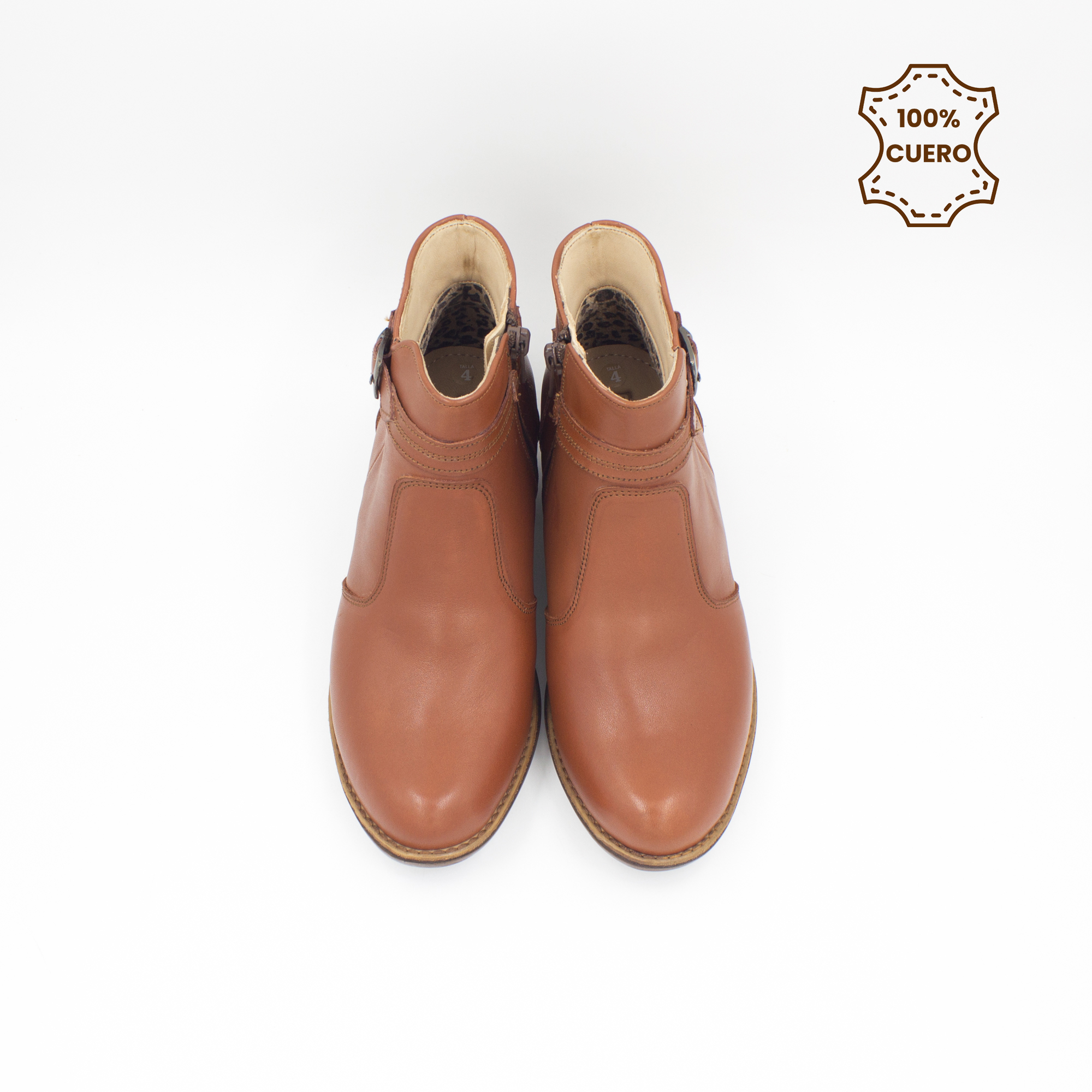 BOTINES MUJER DALIA CUERO COBRE-35 - 4