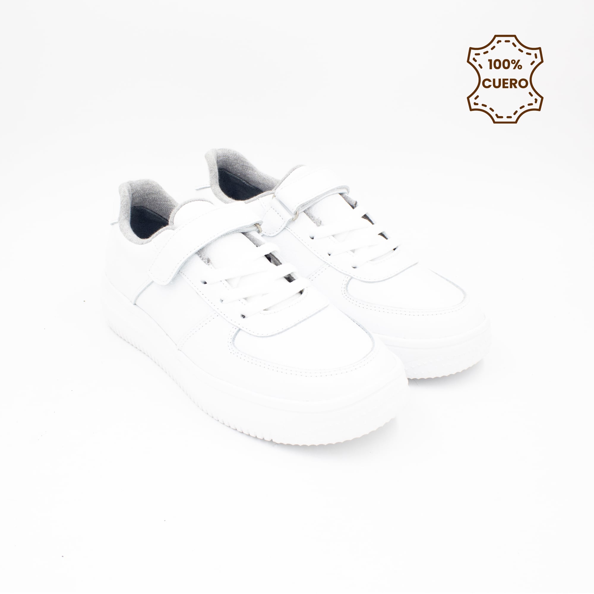 ZAPATILLAS MUJER ZARA CUERO BLANCO-38 - 2