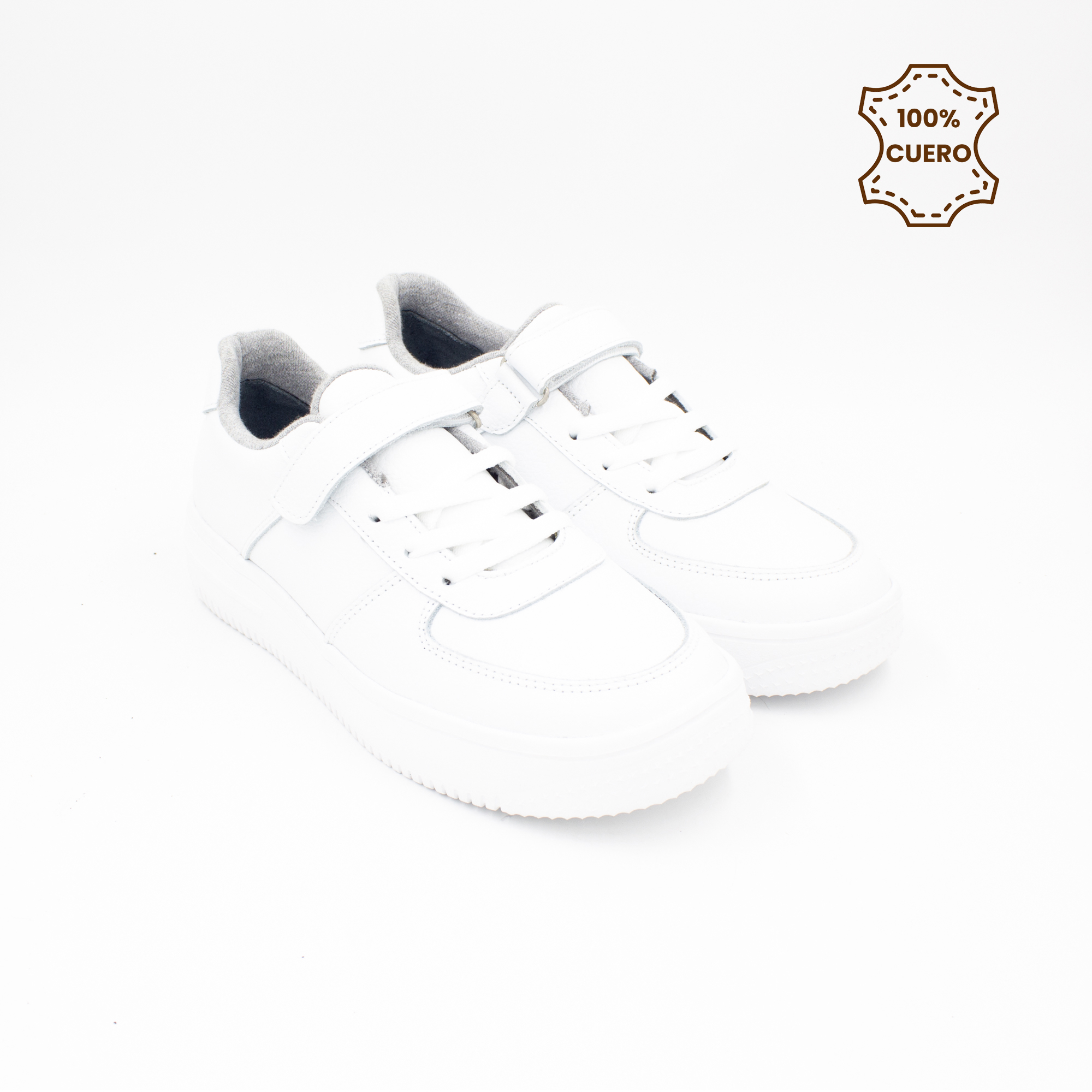 ZAPATILLAS MUJER ZARA CUERO BLANCO-38 - 2