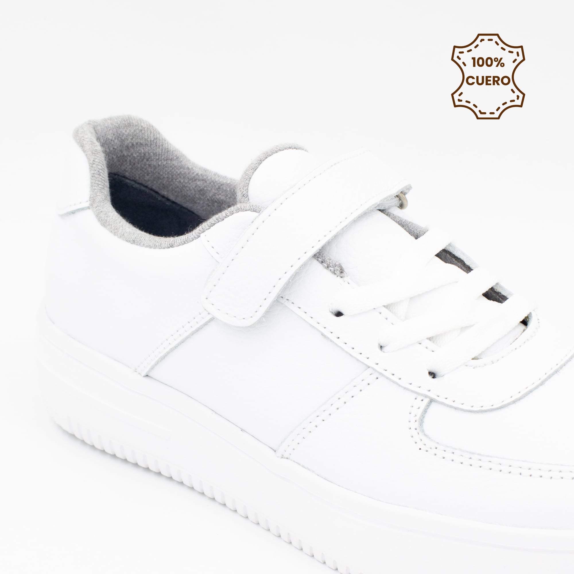 ZAPATILLAS MUJER ZARA CUERO BLANCO-38 - 3