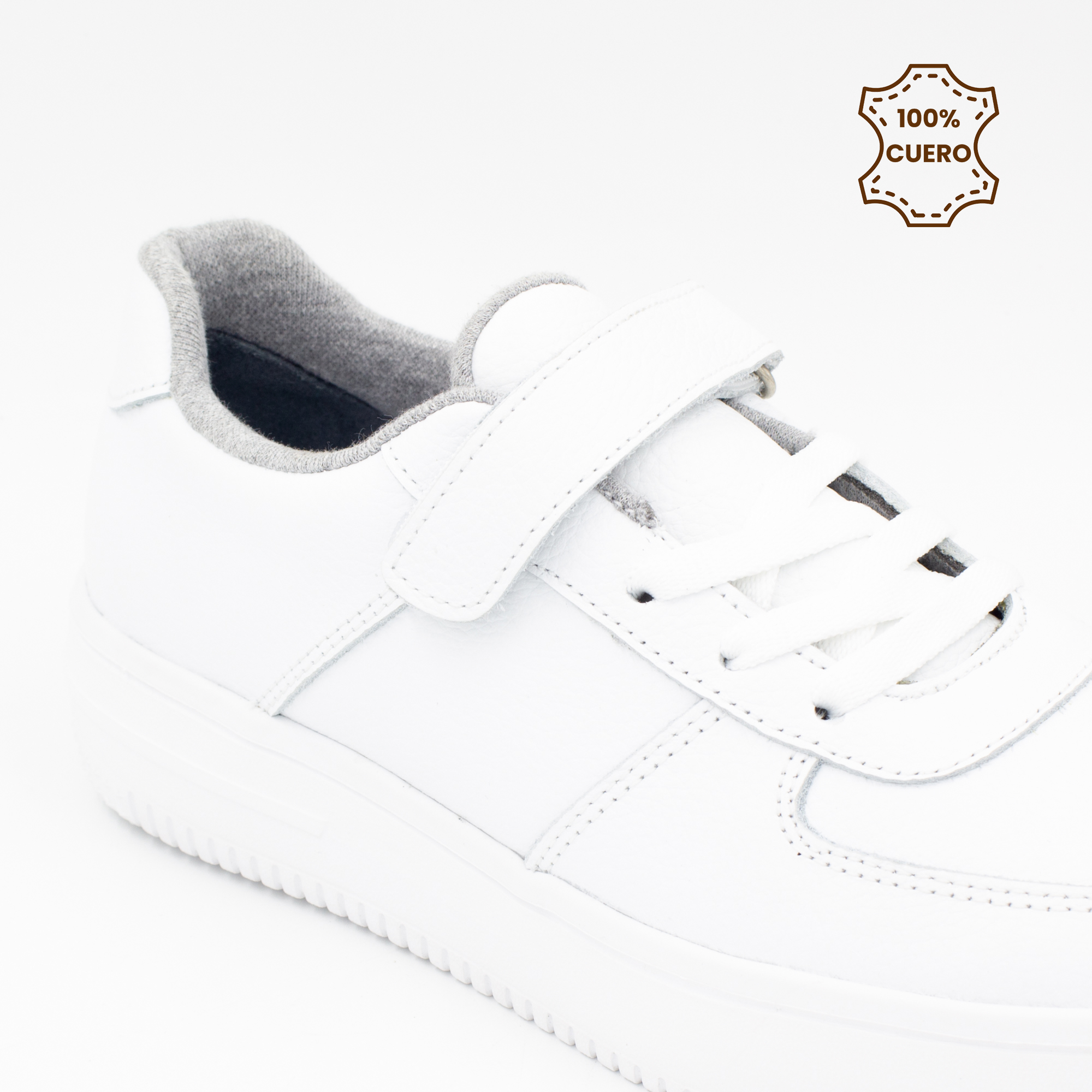 ZAPATILLAS MUJER ZARA CUERO BLANCO-38 - 3