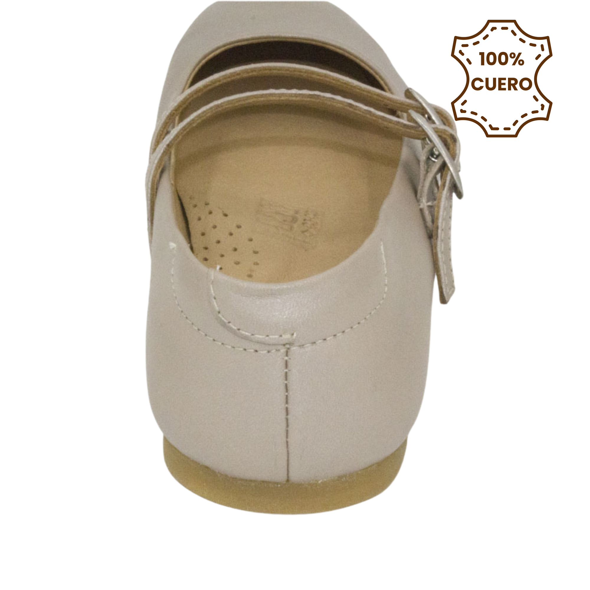 BALLERINAS MUJER BRUNELLA CUERO ROSA METALICO-25 - 3