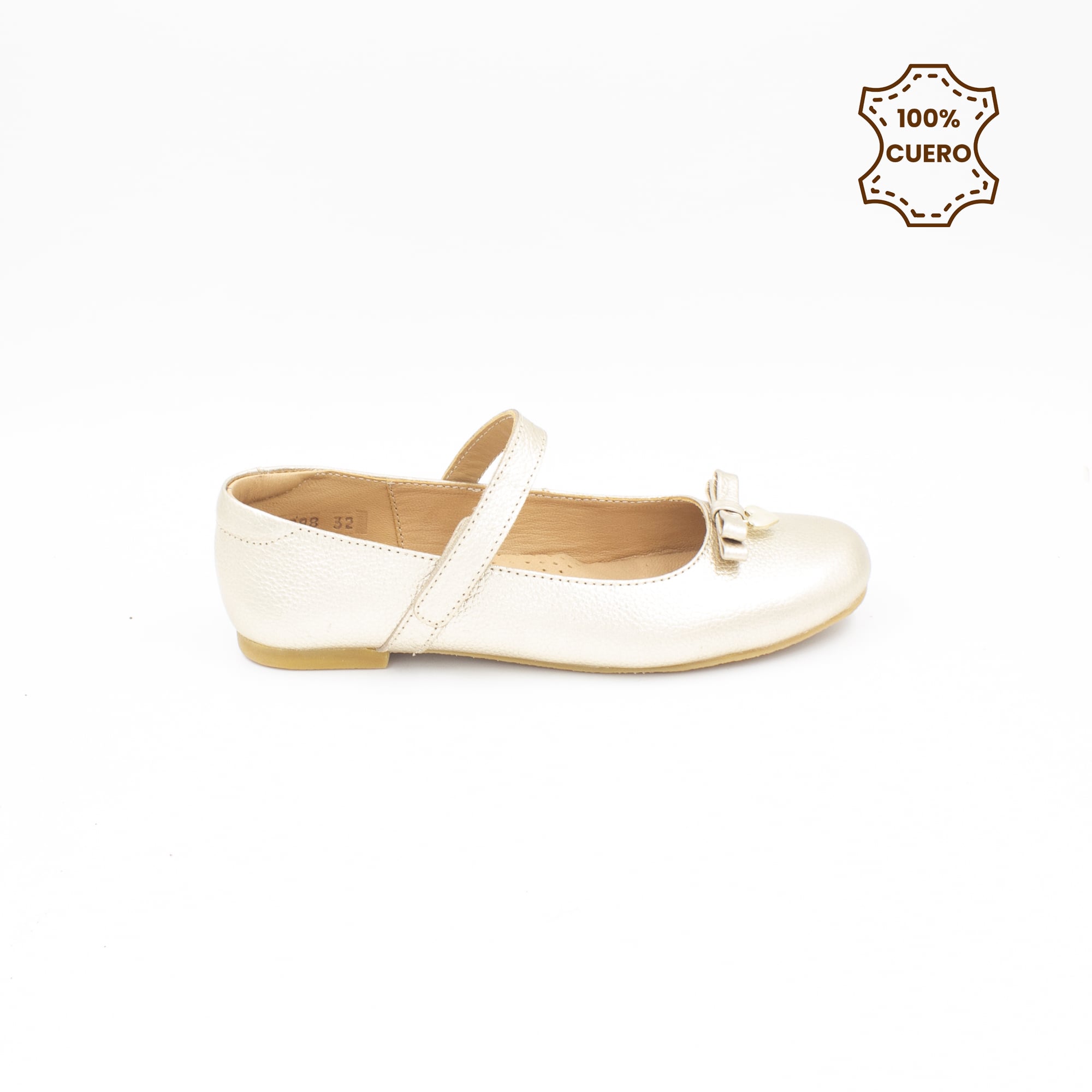 BALLERINAS NIÑA MONROE-2601 CUERO DORADO-35 - 1