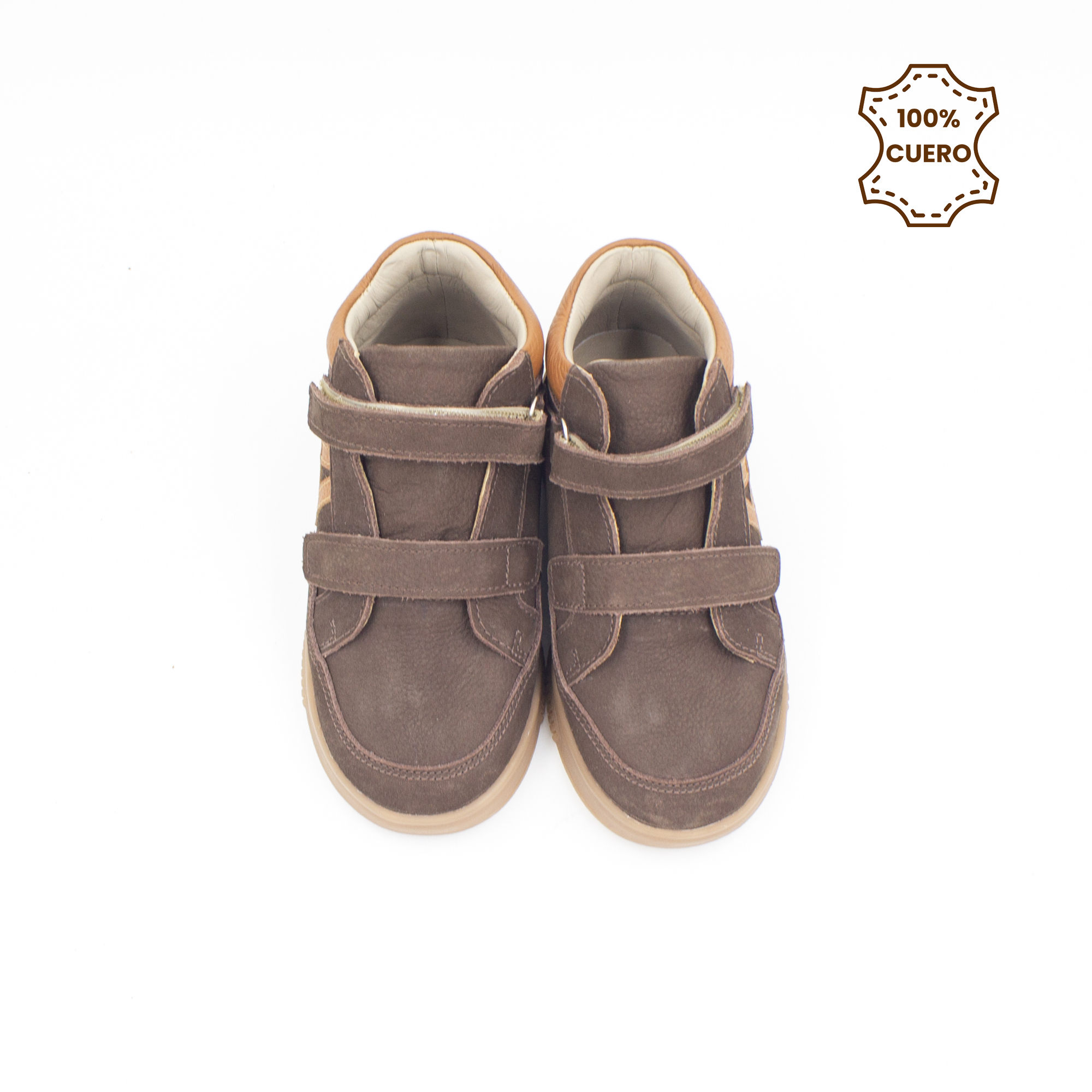 ZAPATILLAS NIÑO BENJI CUERO MARRÓN-23 - 4