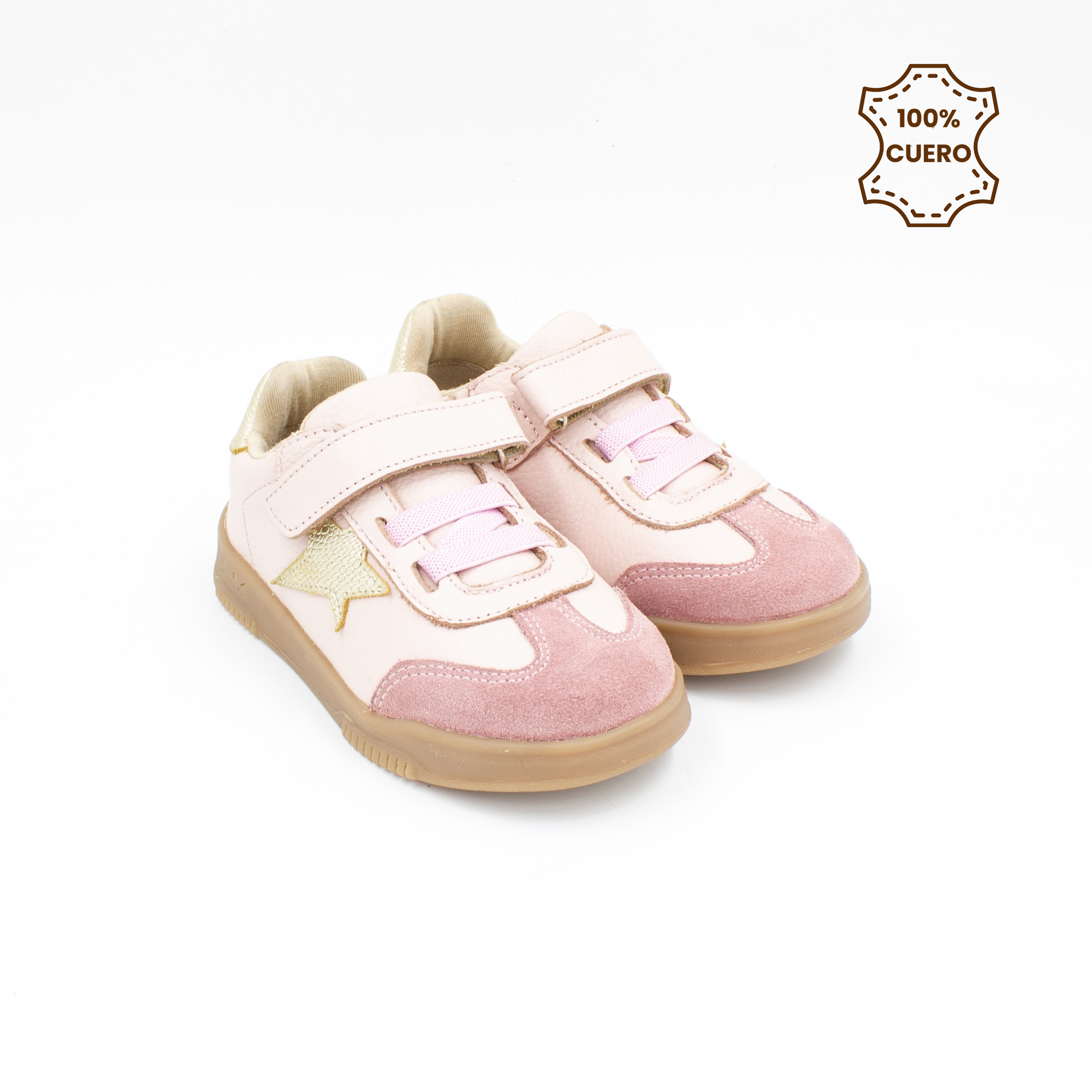 ZAPATILLAS NIÑO ETHAN CUERO AZUL - 2