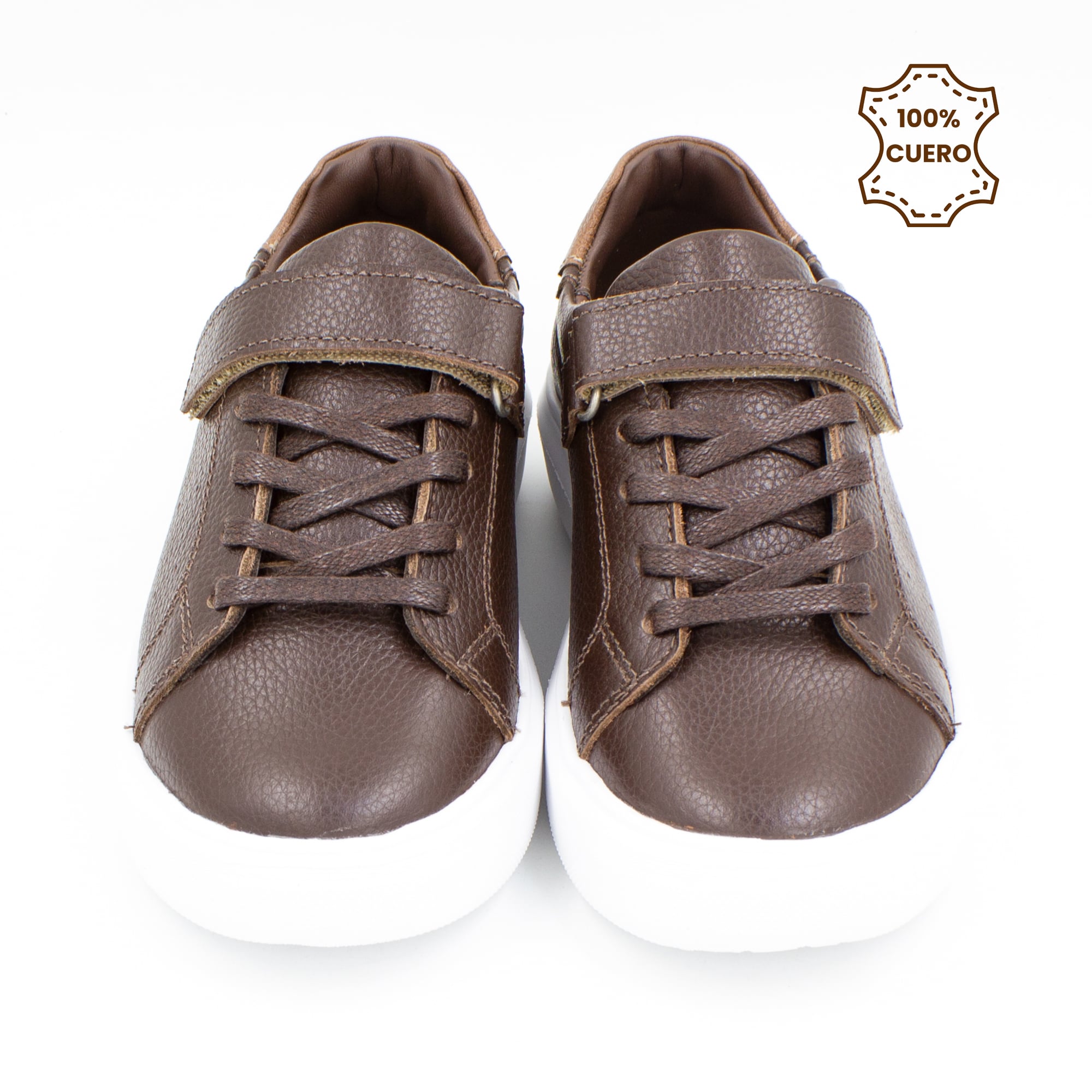 ZAPATILLAS ESCOLARES  COLEGIO PASADORES NIÑO Y NIÑA CRAFT CUERO BLANCO - 3