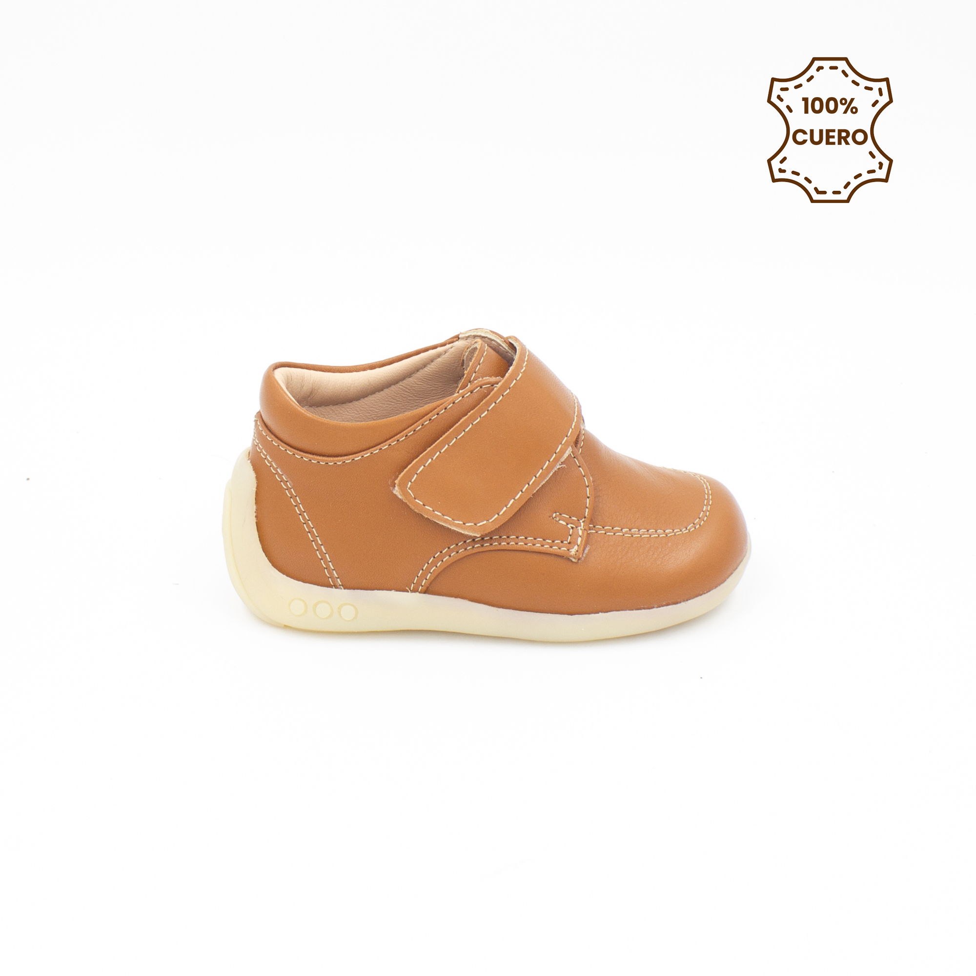 ZAPATOS PRIMEROS PASOS NIÑO MATHIAS CUERO NATURAL-21 - 1
