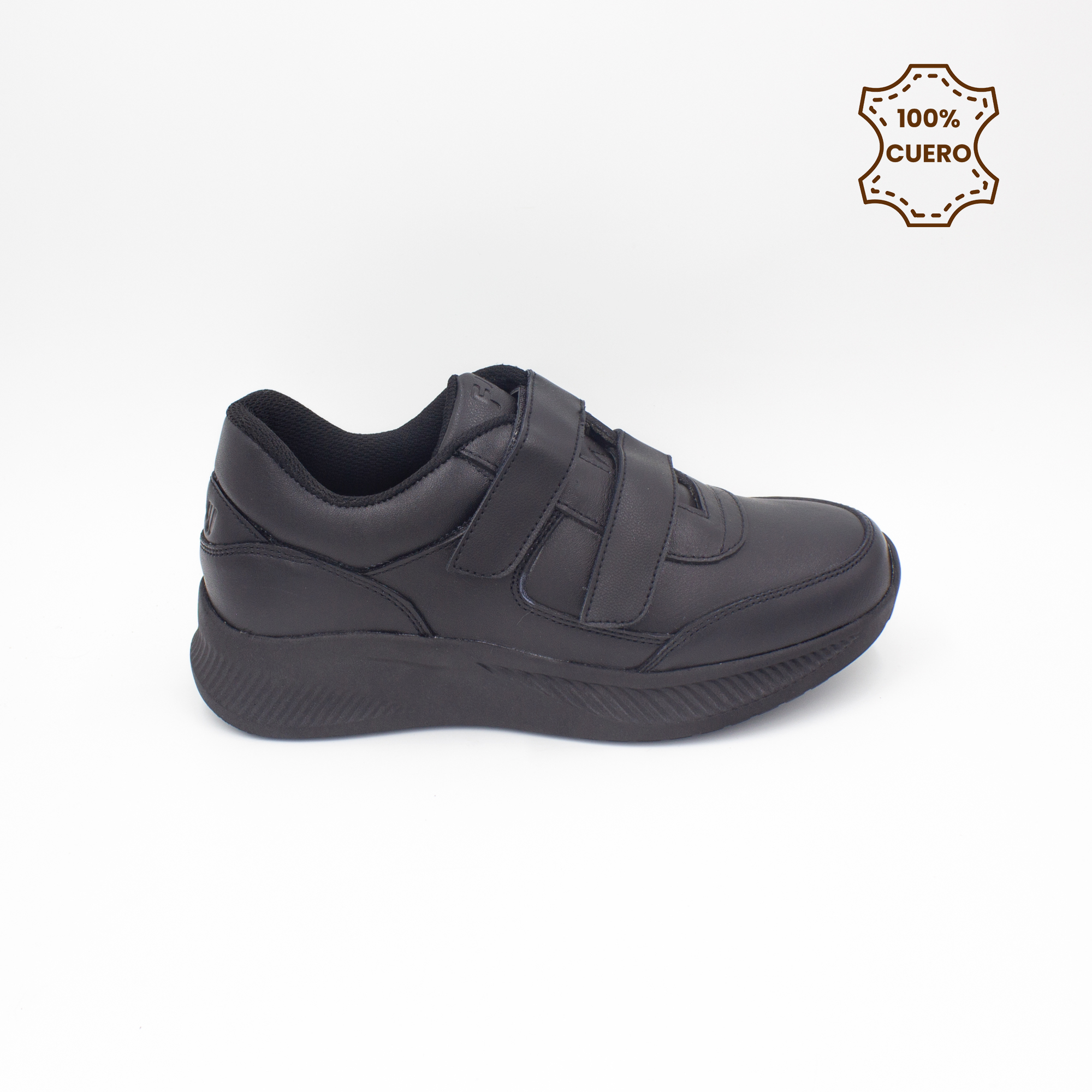 ZAPATILLAS ESCOLARES - COLEGIO PEGA PEGA NIÑO Y NIÑA SPORT CUERO NEGRO - 1