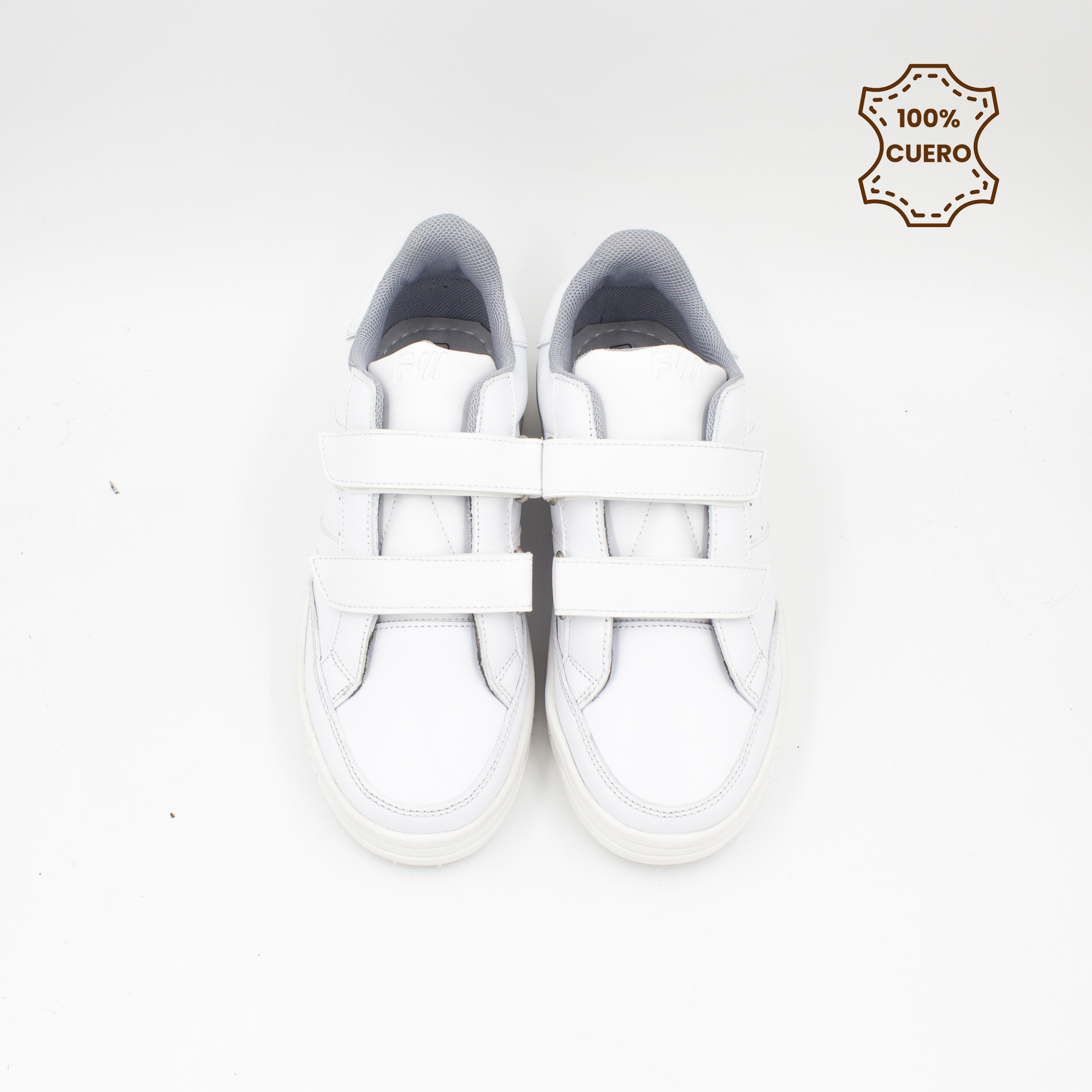 ZAPATILLAS ESCOLARES - COLEGIO PEGA PEGA NIÑO Y NIÑA URBAN CUERO BLANCO - 4