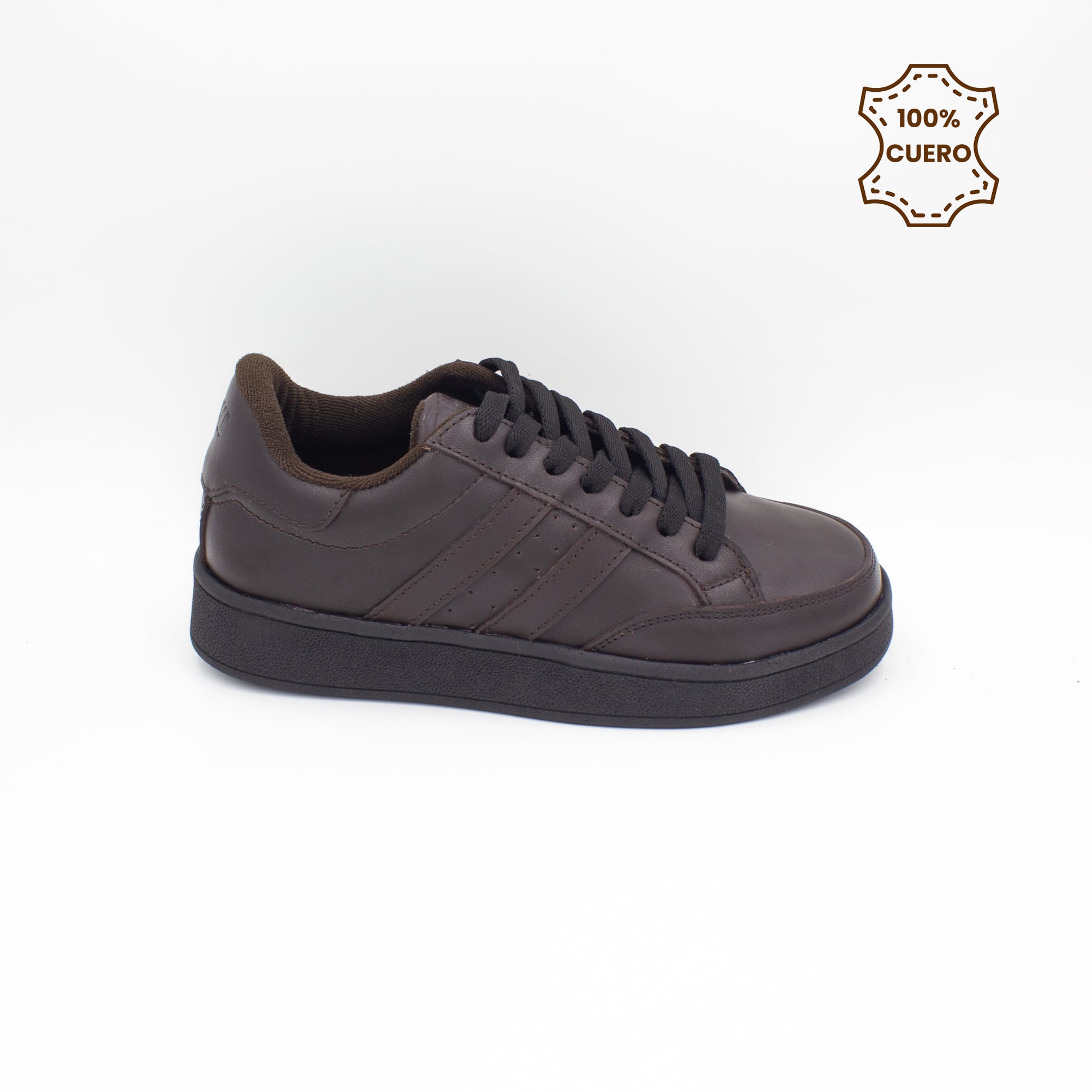 ZAPATILLAS ESCOLARES - COLEGIO PASADORES NIÑO Y NIÑA URBAN CUERO MARRÓN - 1
