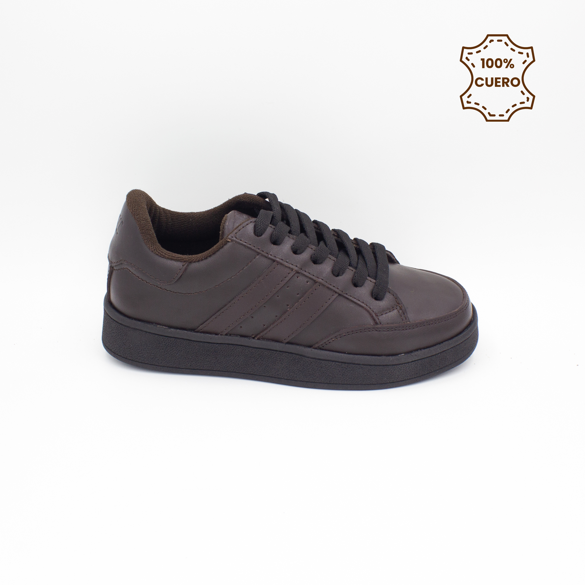 ZAPATILLAS ESCOLARES - COLEGIO PASADORES NIÑO Y NIÑA URBAN CUERO MARRÓN - 1