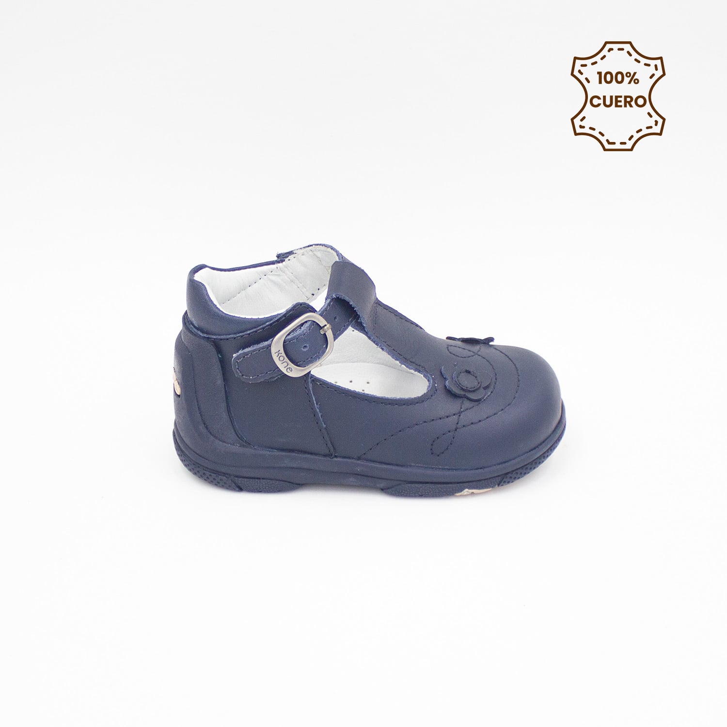 BOTINES PRIMERO PASOS NIÑA HANNAH CUERO AZUL - 1