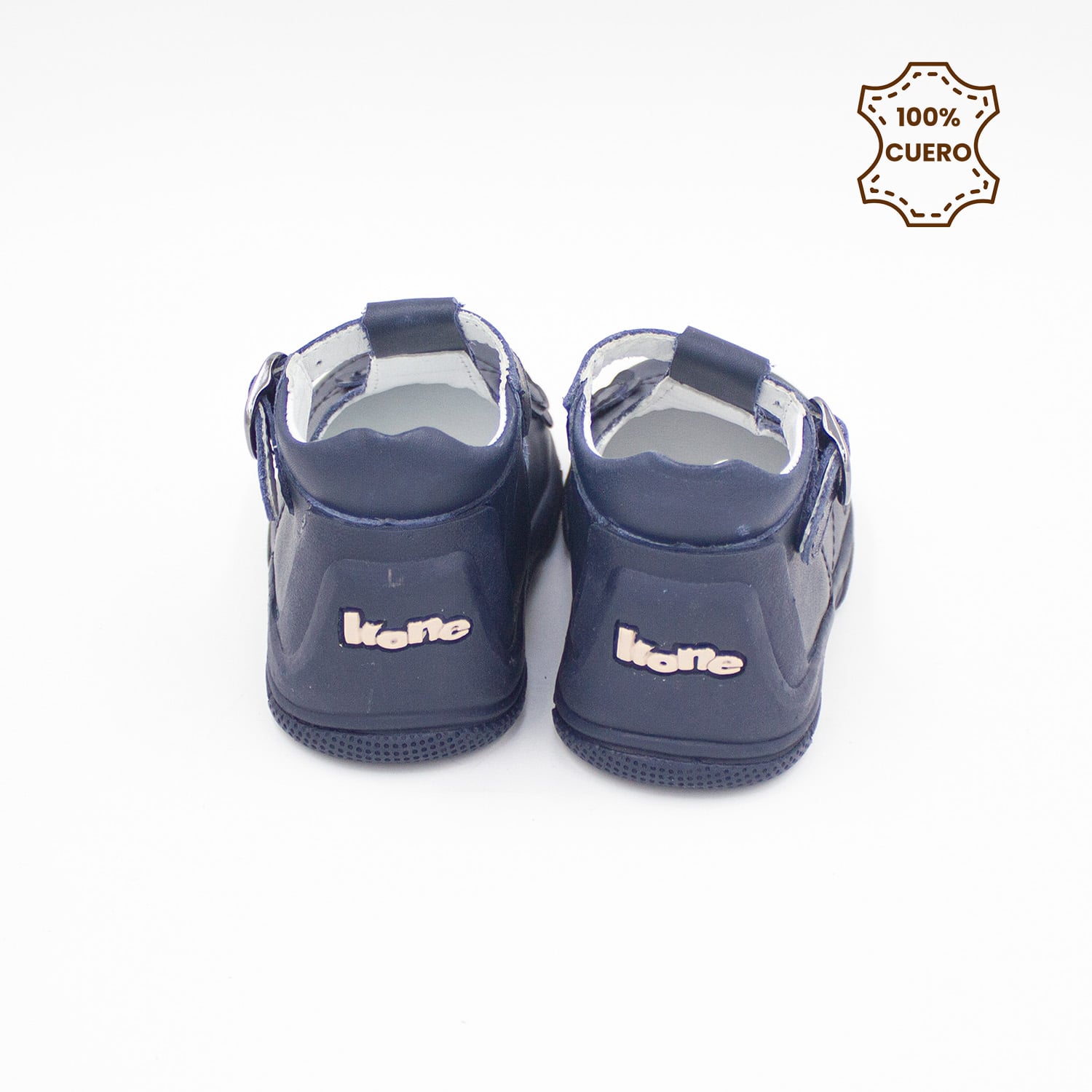 BOTINES PRIMERO PASOS NIÑA HANNAH CUERO AZUL - 3