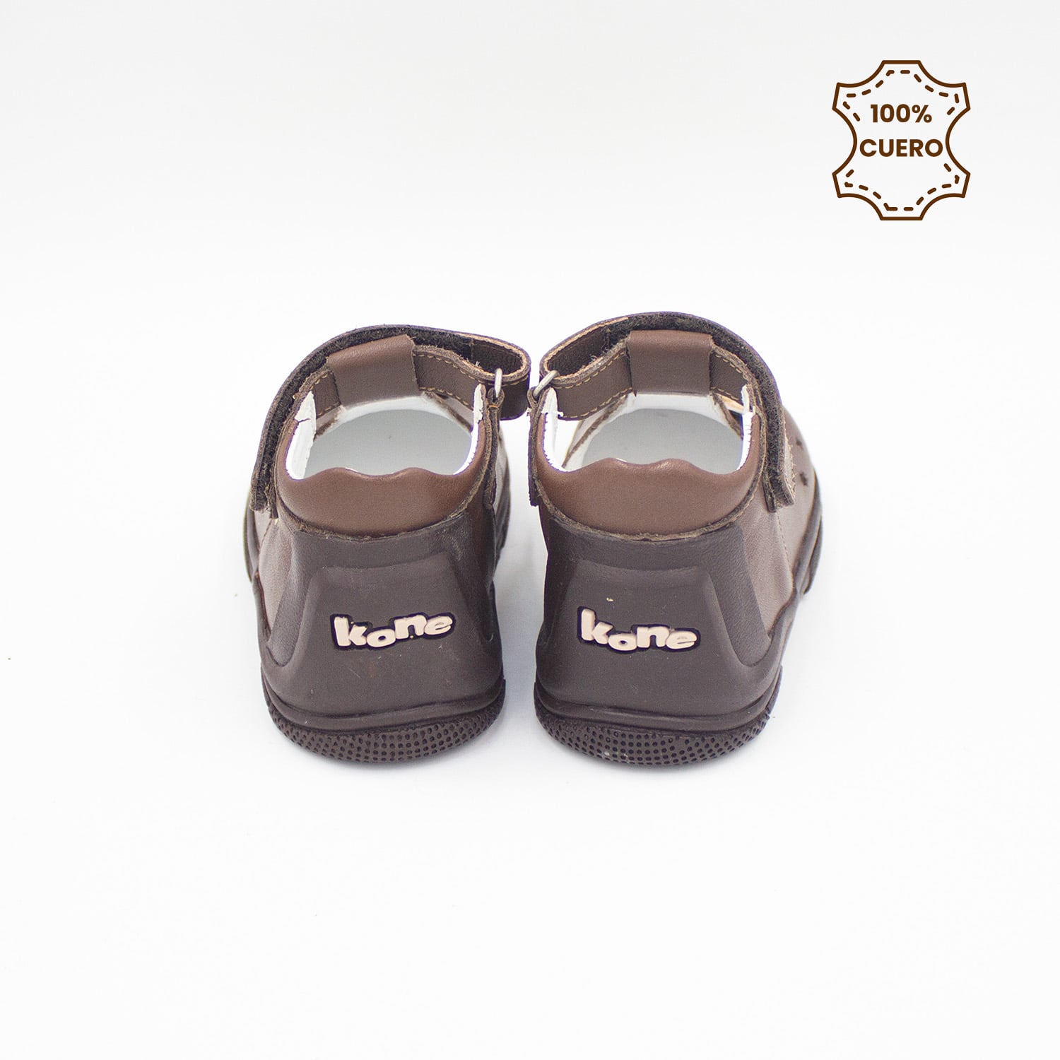 BOTINES PRIMEROS PASOS NIÑA PEGA PEGA NIÑA LEXIE CUERO MARRÓN - 3