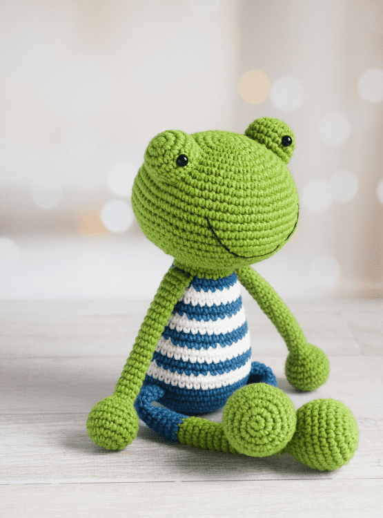 MUÑECO DE APEGO EL CONEJO Y LA LUNA LITTLE FROG HILO DE ALGODÓN - 1