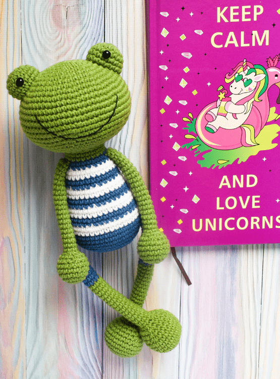 MUÑECO DE APEGO EL CONEJO Y LA LUNA LITTLE FROG HILO DE ALGODÓN - 4