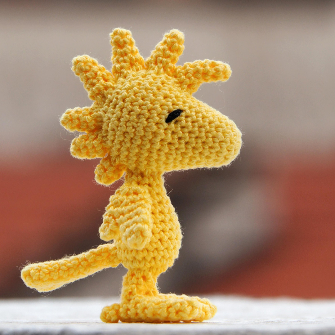 MUÑECO DE APEGO EL CONEJO Y LA LUNA SNOOPY Y WOODSTOCK 100% HILO DE ALGODÓN - 4