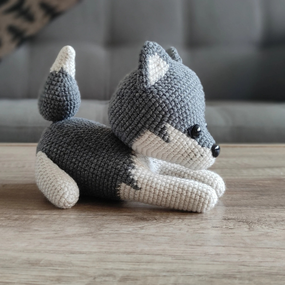 MUÑECO DE APEGO EL CONEJO Y LA LUNA WILSON THE WOLF 100% HILO DE ALGODÓN - 3