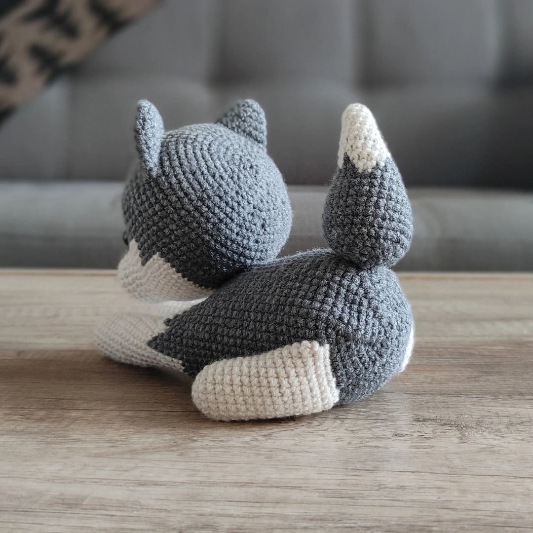 MUÑECO DE APEGO EL CONEJO Y LA LUNA WILSON THE WOLF 100% HILO DE ALGODÓN - 4