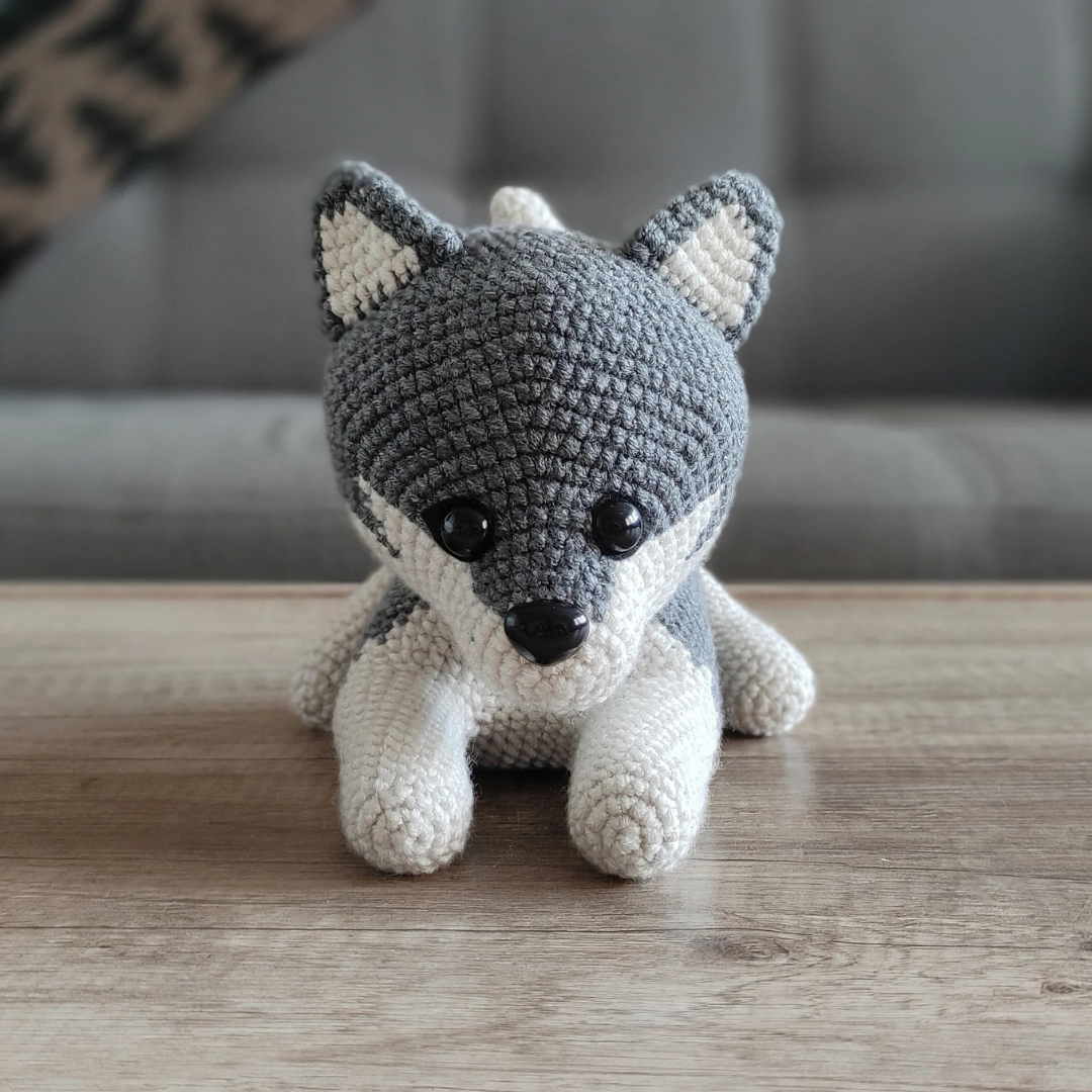 MUÑECO DE APEGO EL CONEJO Y LA LUNA WILSON THE WOLF 100% HILO DE ALGODÓN - 5