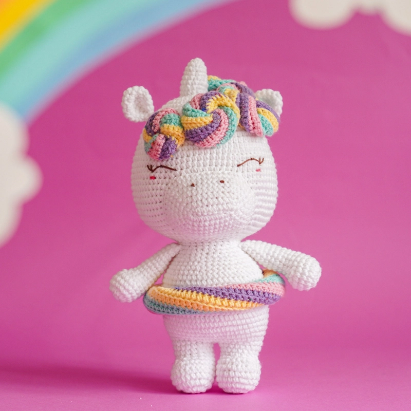 MUÑECO DE APEGO EL CONEJO Y LA LUNA LOLLIPOP UNICORN - 1