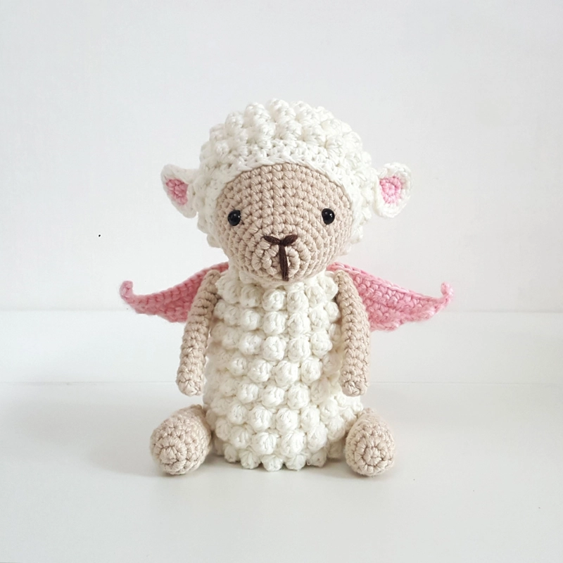 SONAJERO + MUÑECO DE APEGO EL CONEJO Y LA LUNA BABY SHEEP - 4