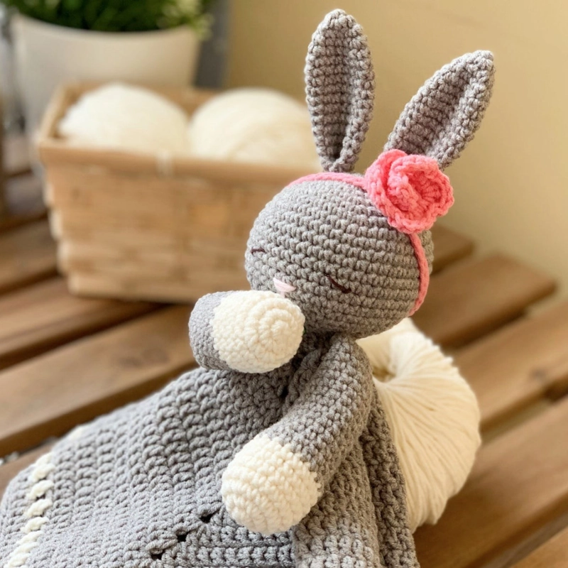 MANTA DE APEGO EL CONEJO Y LA LUNA SLEEPY BUNNY - 5