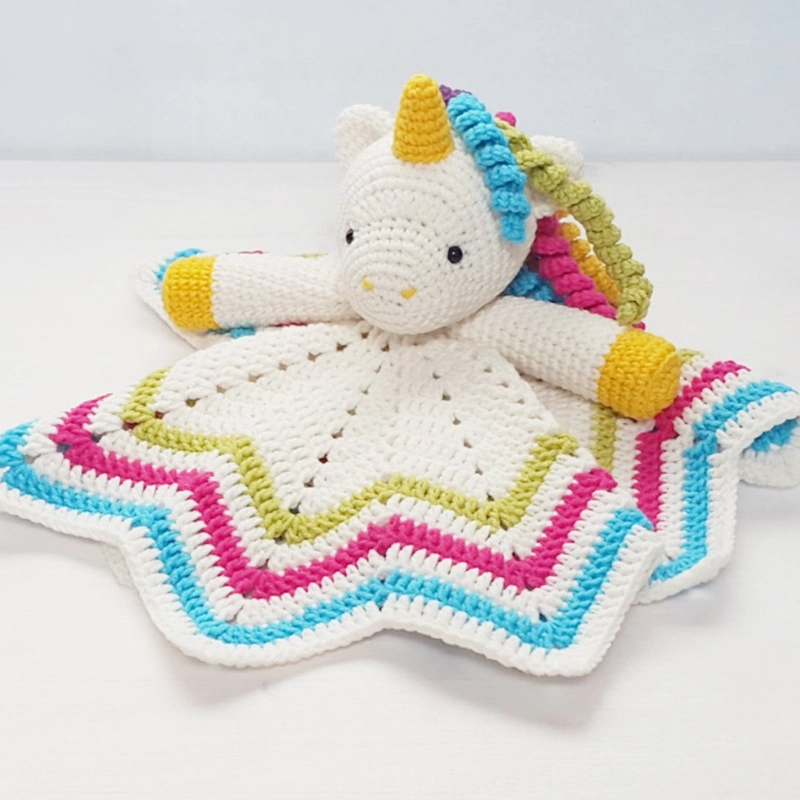 MANTA DE APEGO EL CONEJO Y LA LUNA SWEET UNICORN - 1
