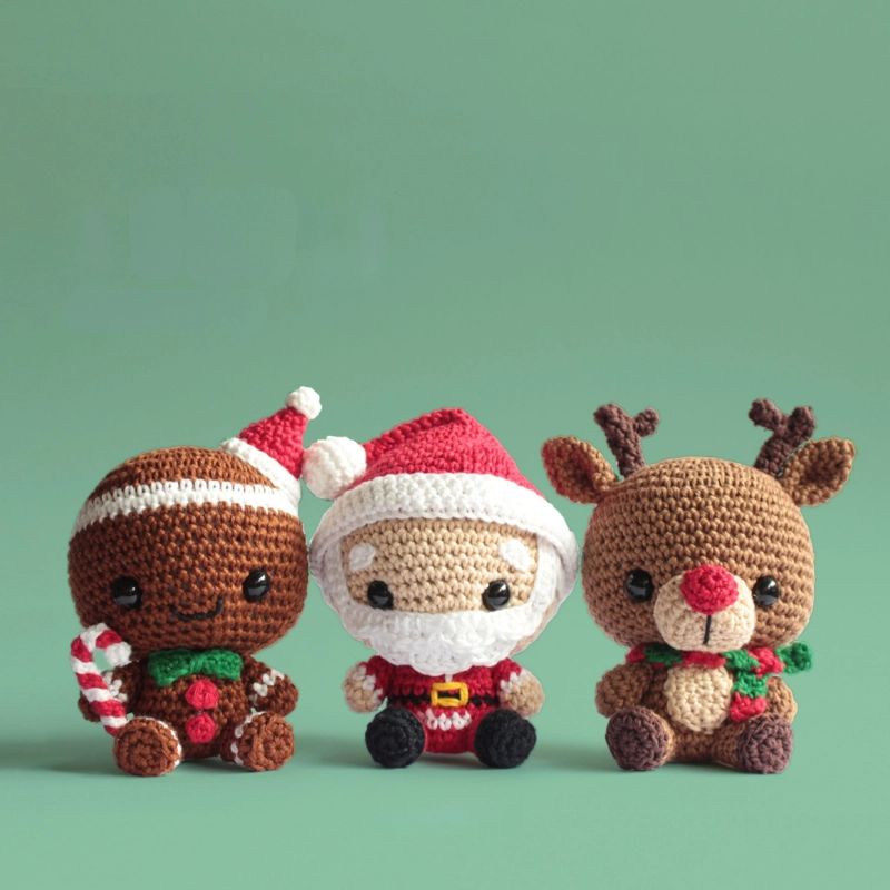 MUÑECO DE APEGO EL CONEJO Y LA LUNA SET X3 PERSONAJES NAVIDAD - 1