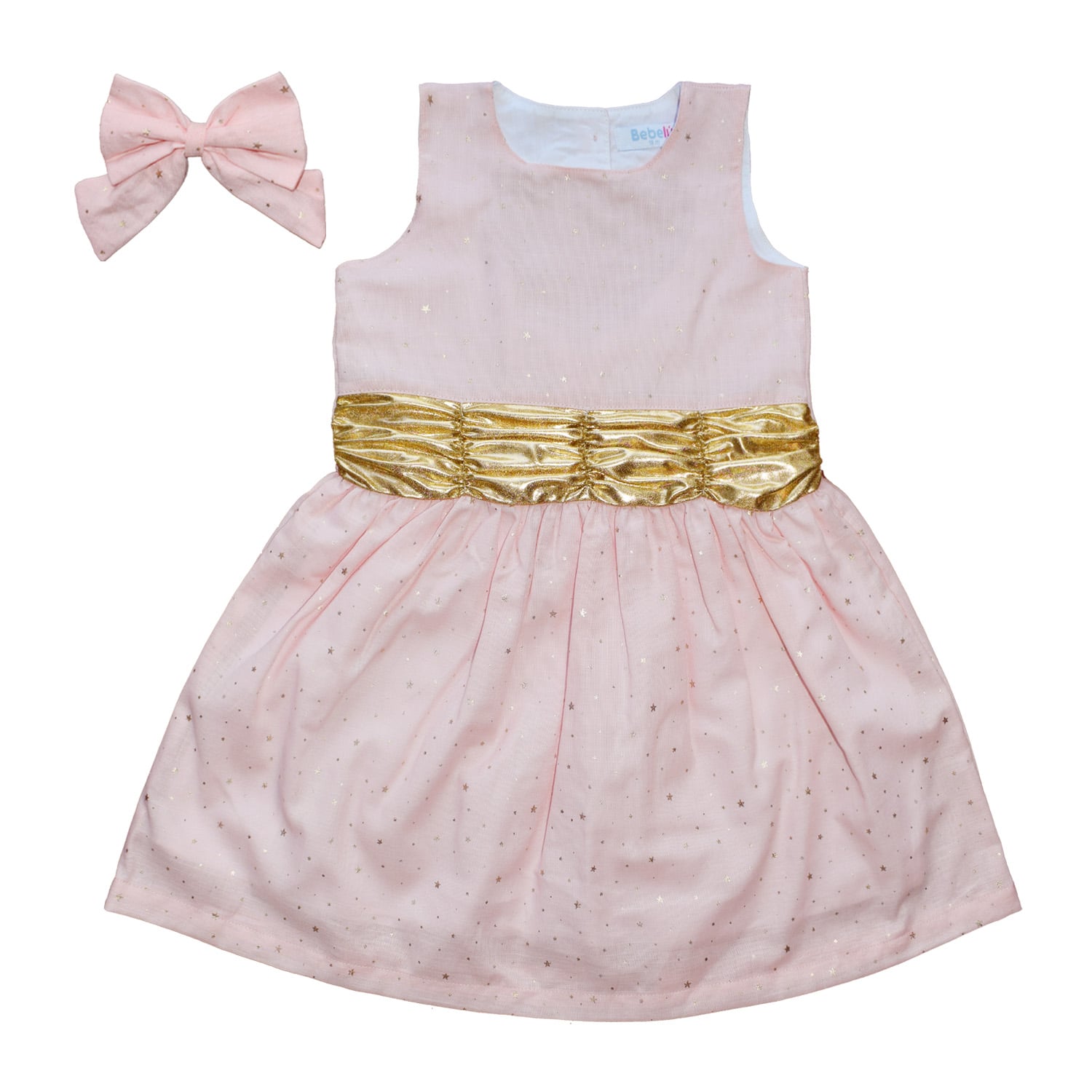 VESTIDO LINO ESTRELLA PARA NIÑA BEBELÚ - 1