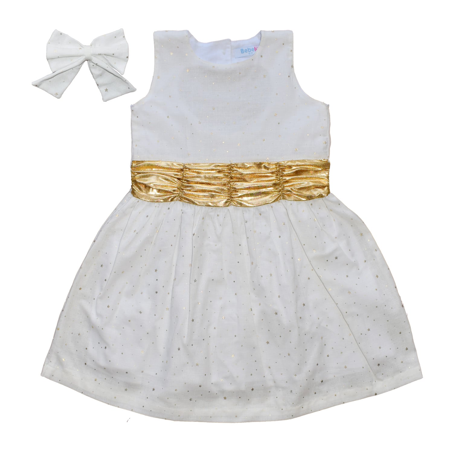 VESTIDO LINO ESTRELLA PARA NIÑA BEBELÚ - 1