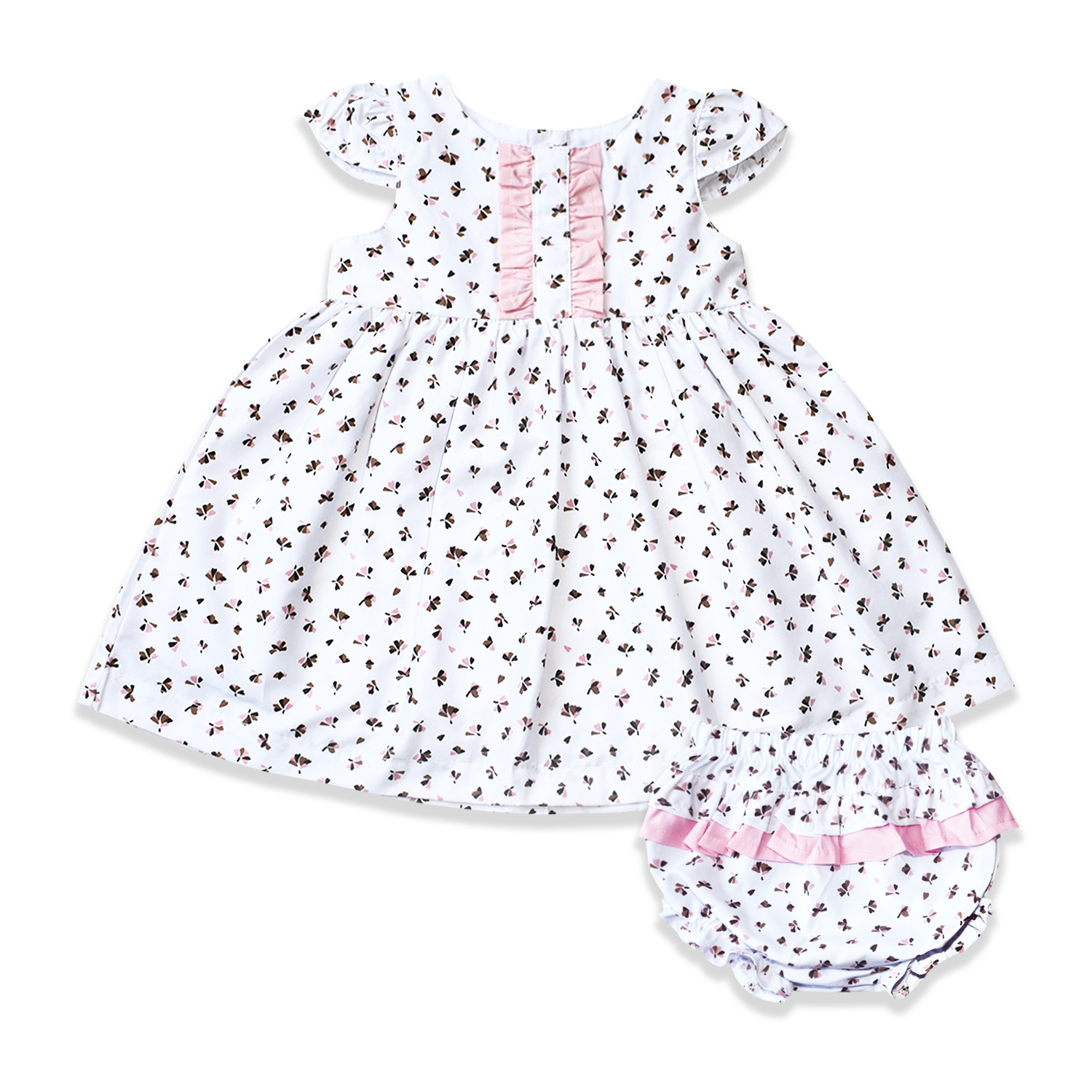 VESTIDO POPELINA SELENE PARA NIÑA BEBELÚ - 1