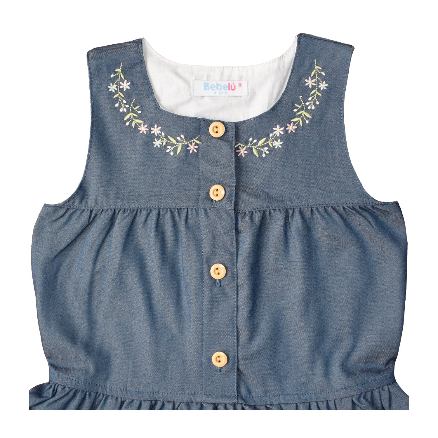 VESTIDO CHAMBRAY NIÑA BEBELÚ - 2