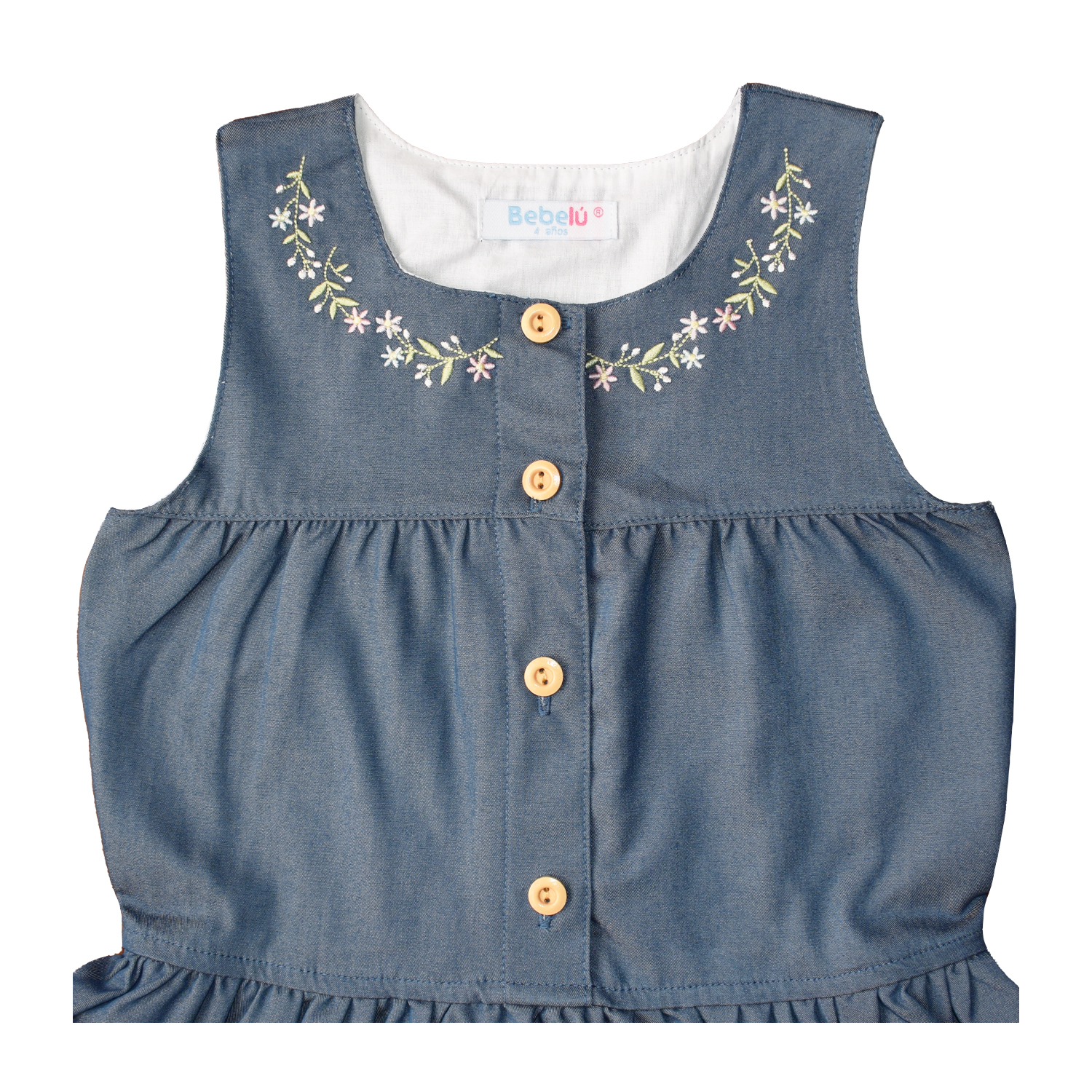 VESTIDO CHAMBRAY NIÑA BEBELÚ - 2