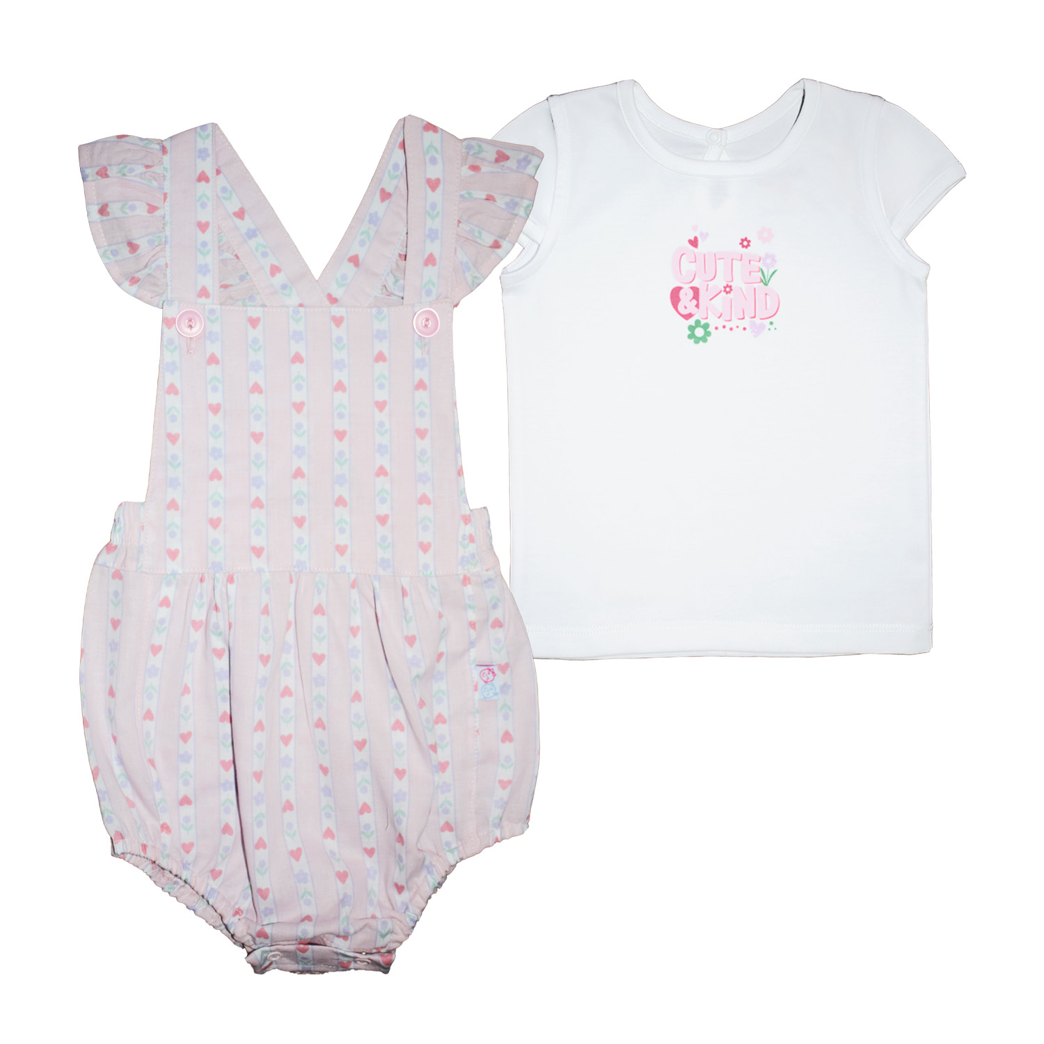 CONJUNTO POPELINA BEBELÚ PARA NIÑA - 1