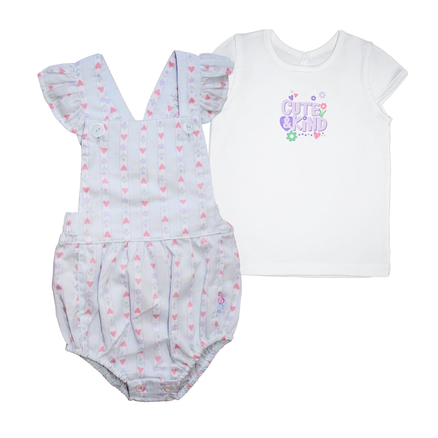 CONJUNTO POPELINA BEBELÚ PARA NIÑA - 1