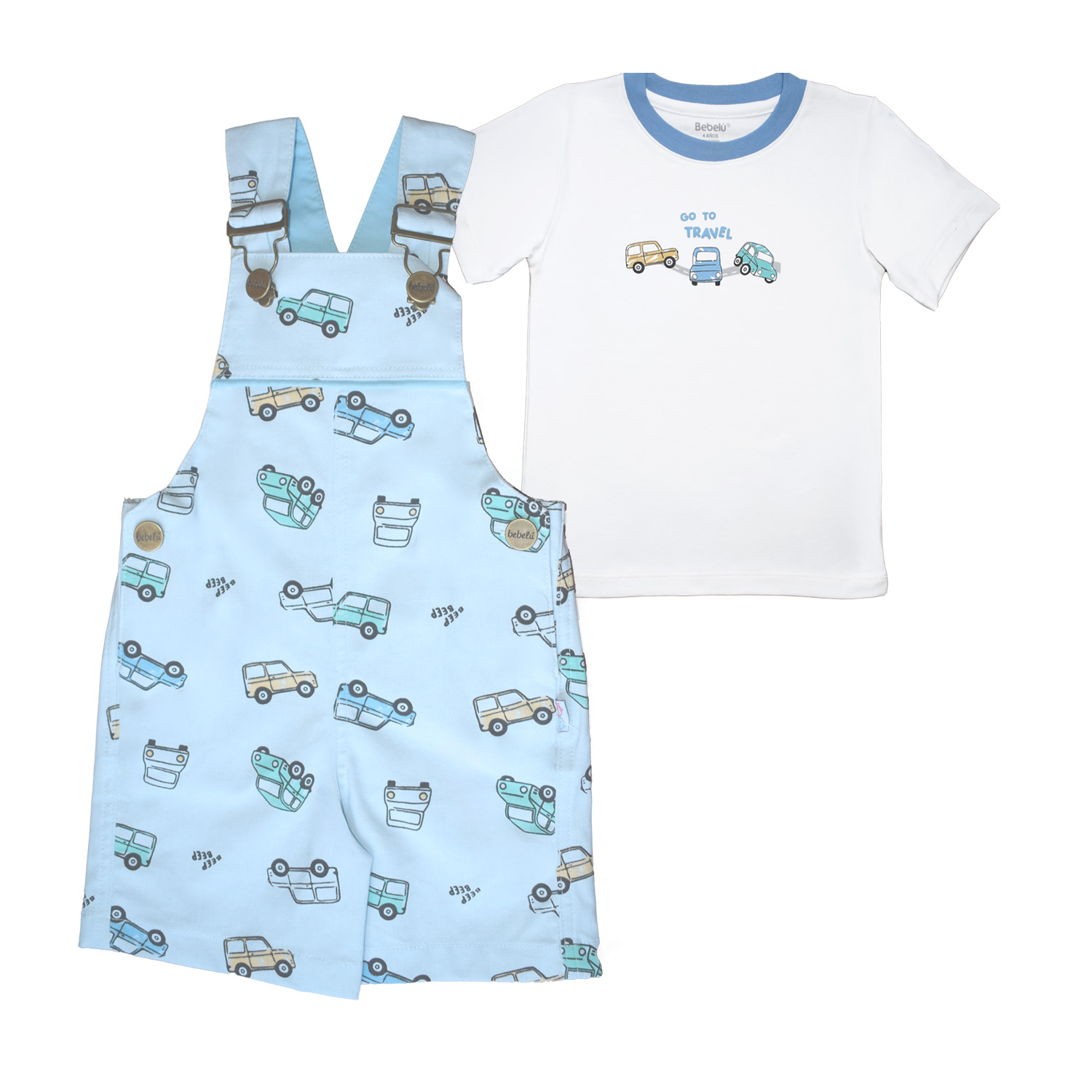 CONJUNTO POPELINA BEBELÚ PARA NIÑO - 1