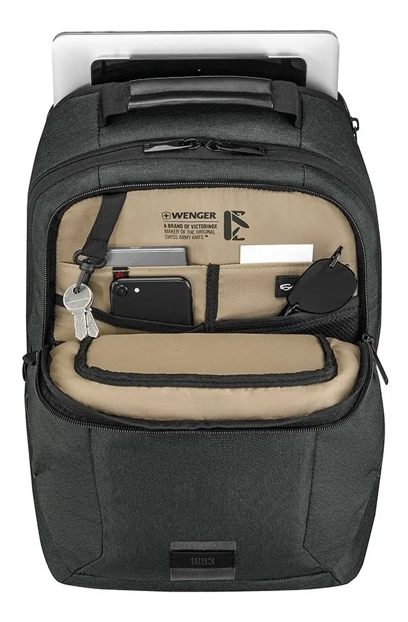 Mochila porta laptop MX ECO Professional color gris, Wenger - 2