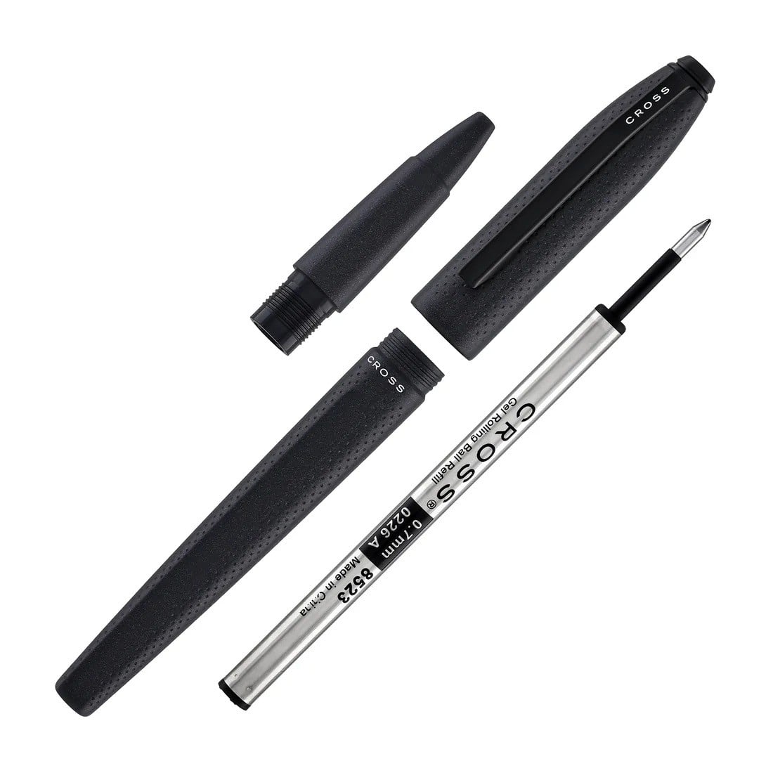 BOLIGRAFO CROSS PRISM OBSIDIAN BLACK RESINA CON DETALLES EN NEGRO PULIDO - 3
