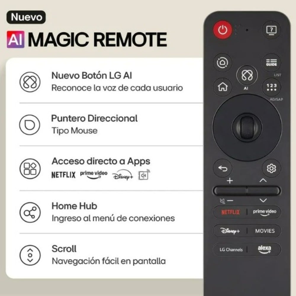 CONTROL MAGIC REMOTE LG AI MR25GA 2025 - 2