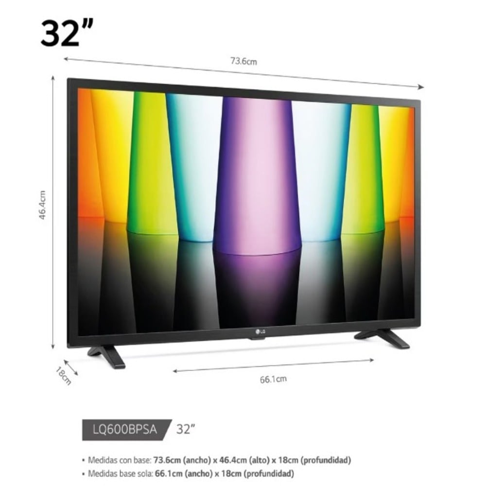 TELEVISOR LG 32' SMART HD AI 32LR600BPS + CONTROL MAGIC MR24 - 2