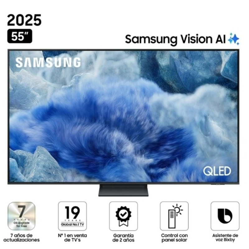 TELEVISOR SAMSUNG 55' QLED SMART UHD 4K VISION AI 55Q8F - 1