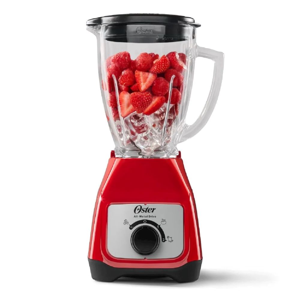 OSTER LICUADORA ROJA 1.5 L 2 VELOCIDADES BLSTKAGRRD PERILLA - 1